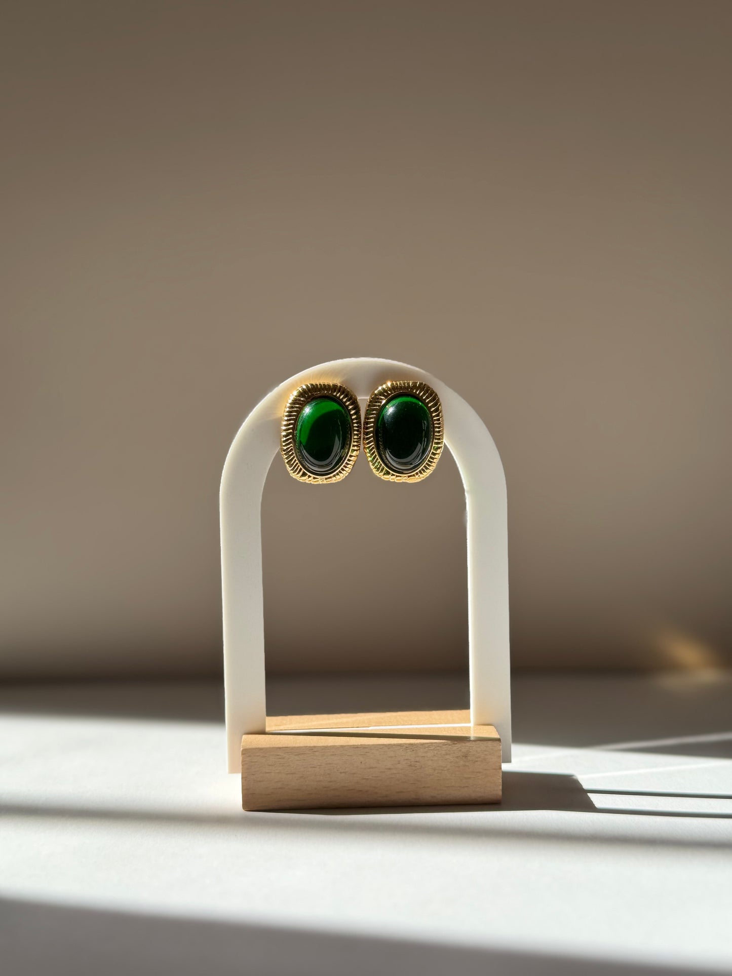 Boucles d’oreilles Émeraude Impériale