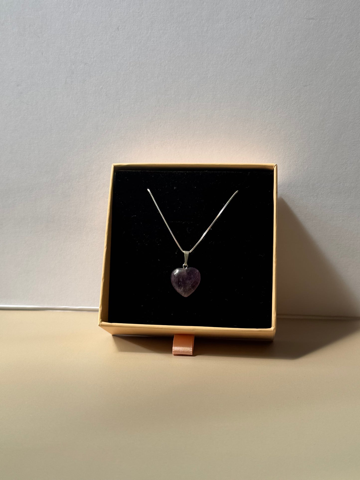 Pendentif Cœur d’Améthyste