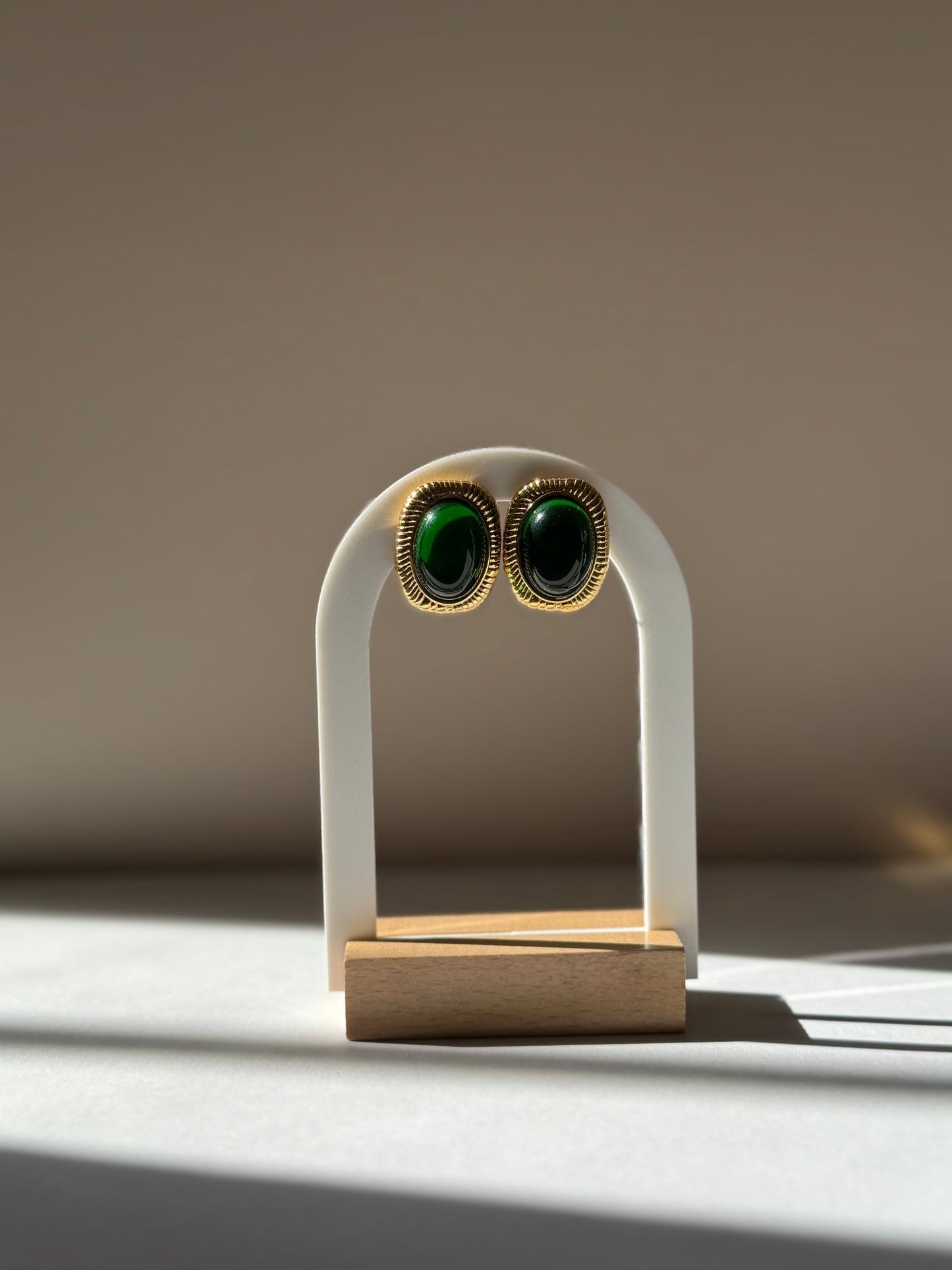 Boucles d’oreilles Émeraude Impériale