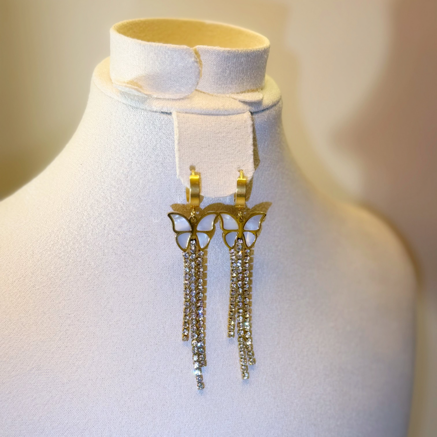 Boucles d'oreilles Papillon Élégance