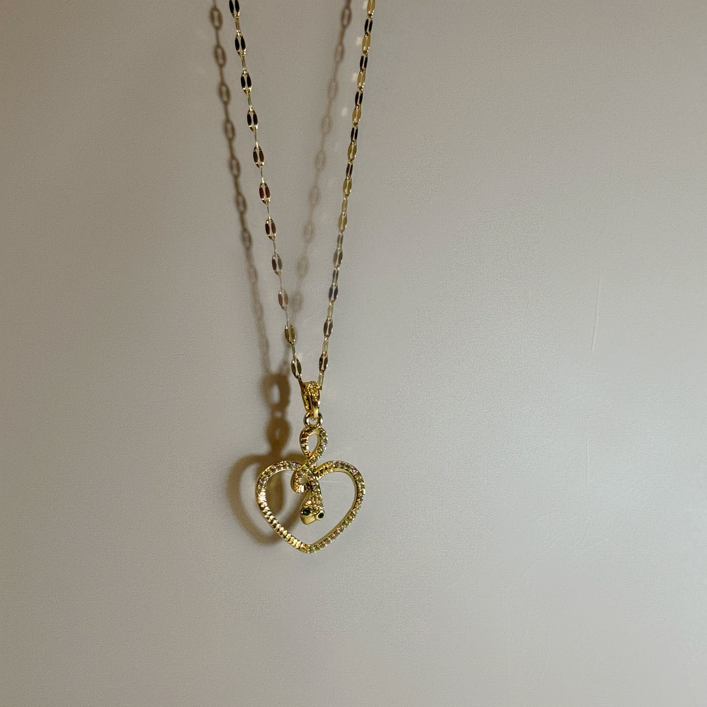 Collier Cœur Serpent