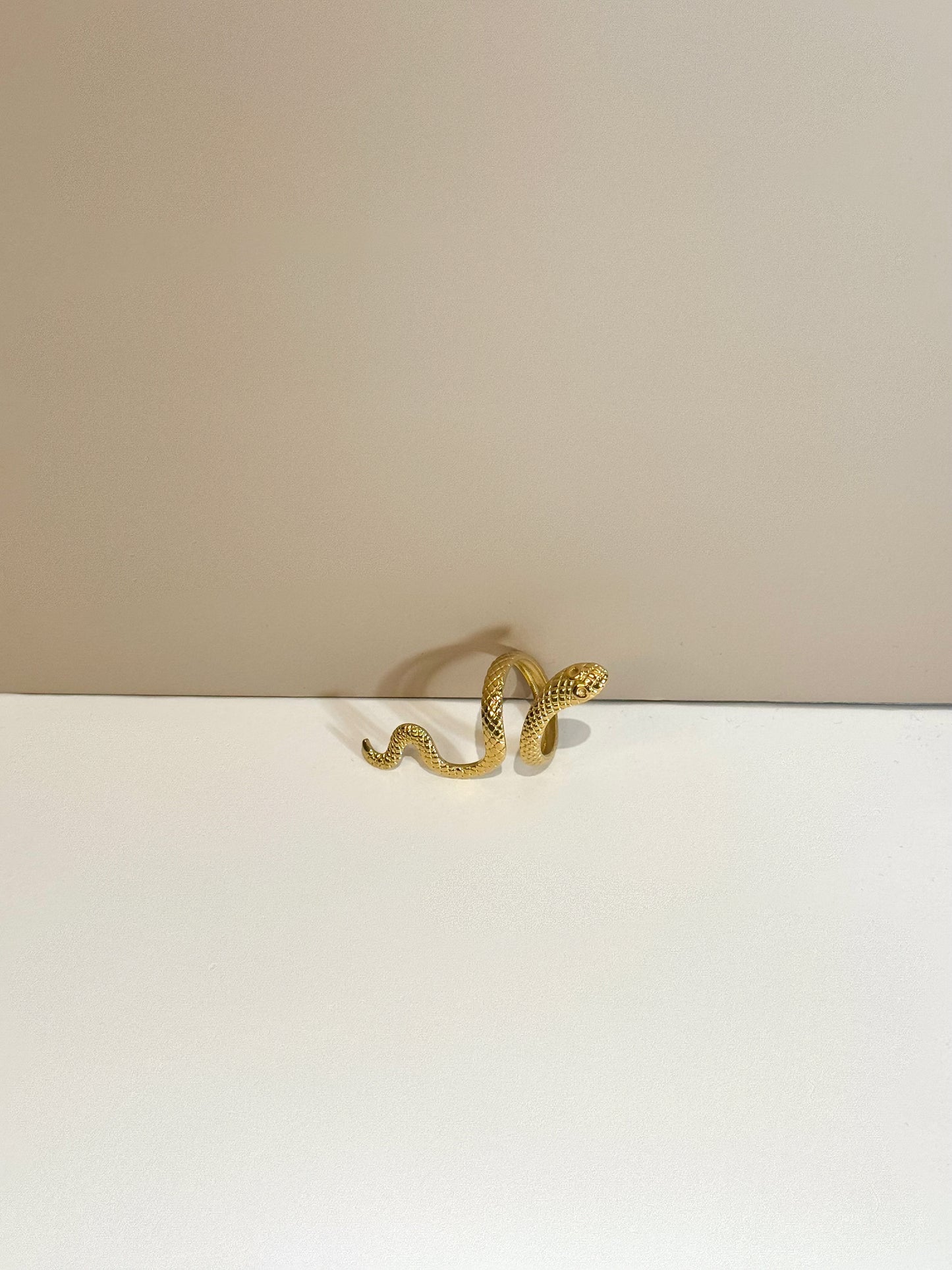 Bague Serpent Dorée