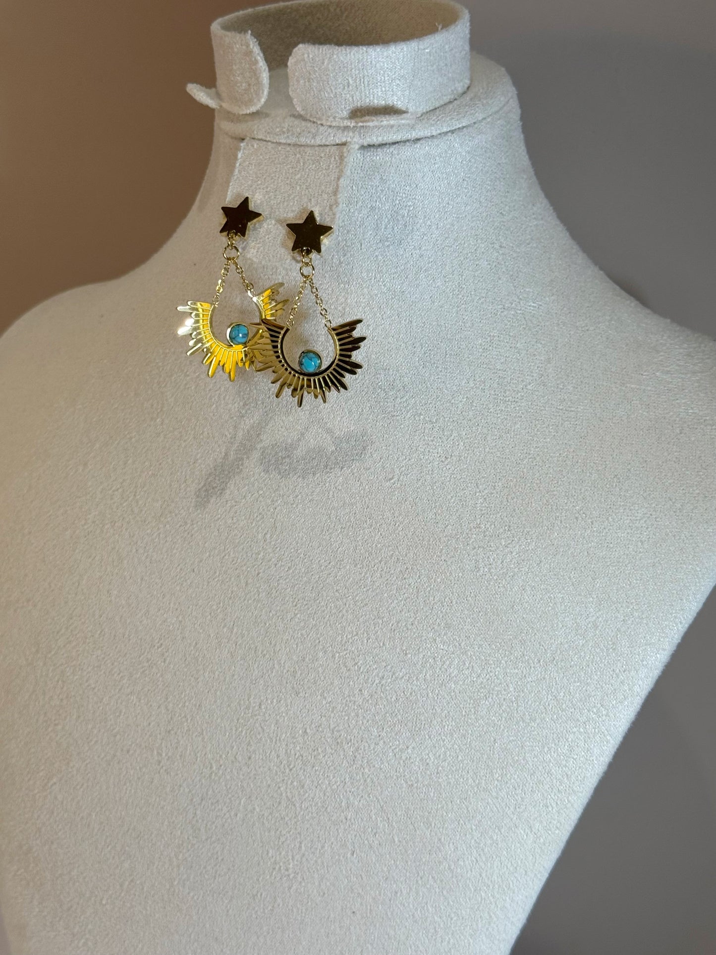 Boucles d’oreilles Soleil Céleste