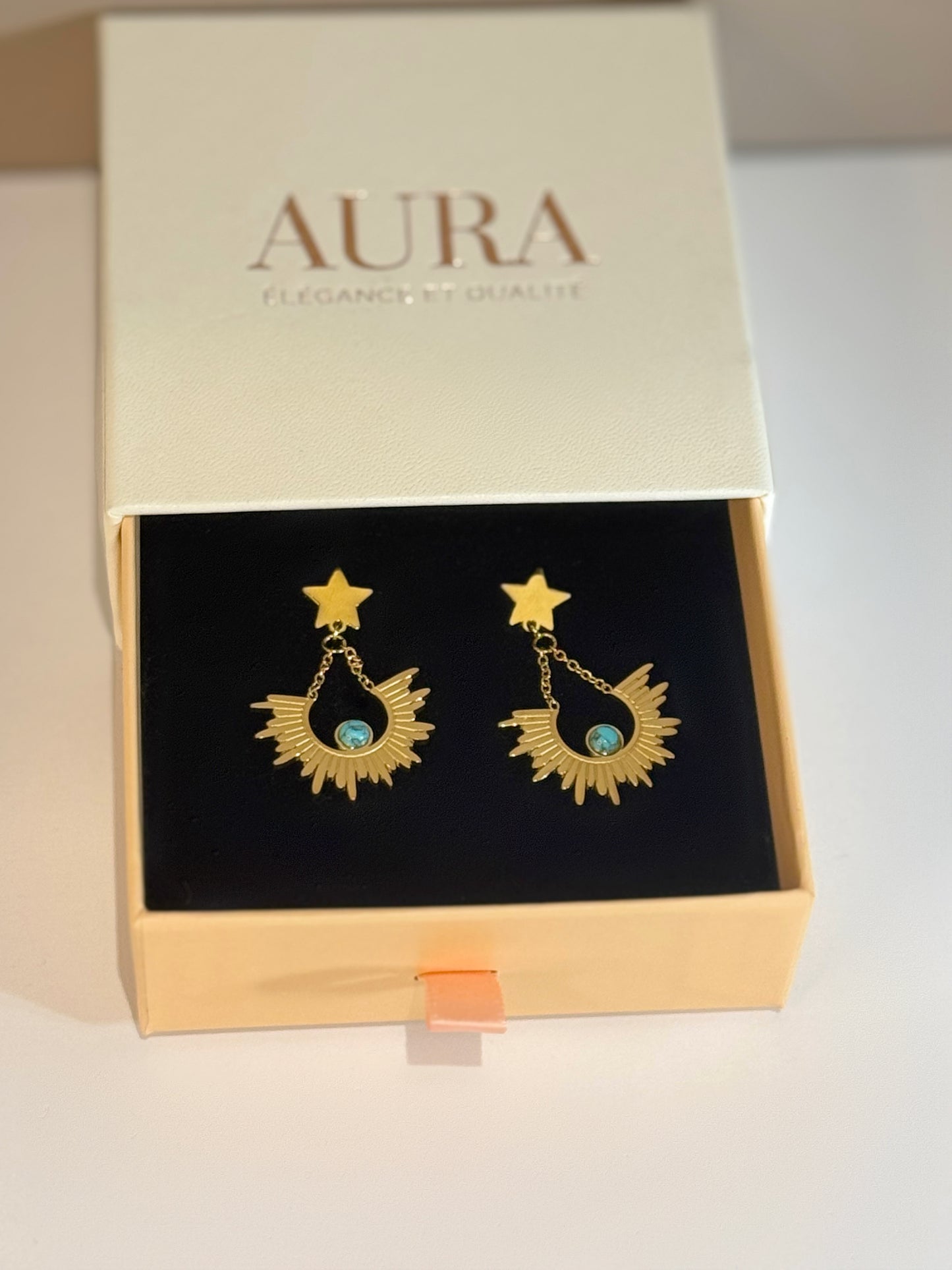 Boucles d’oreilles Soleil Céleste