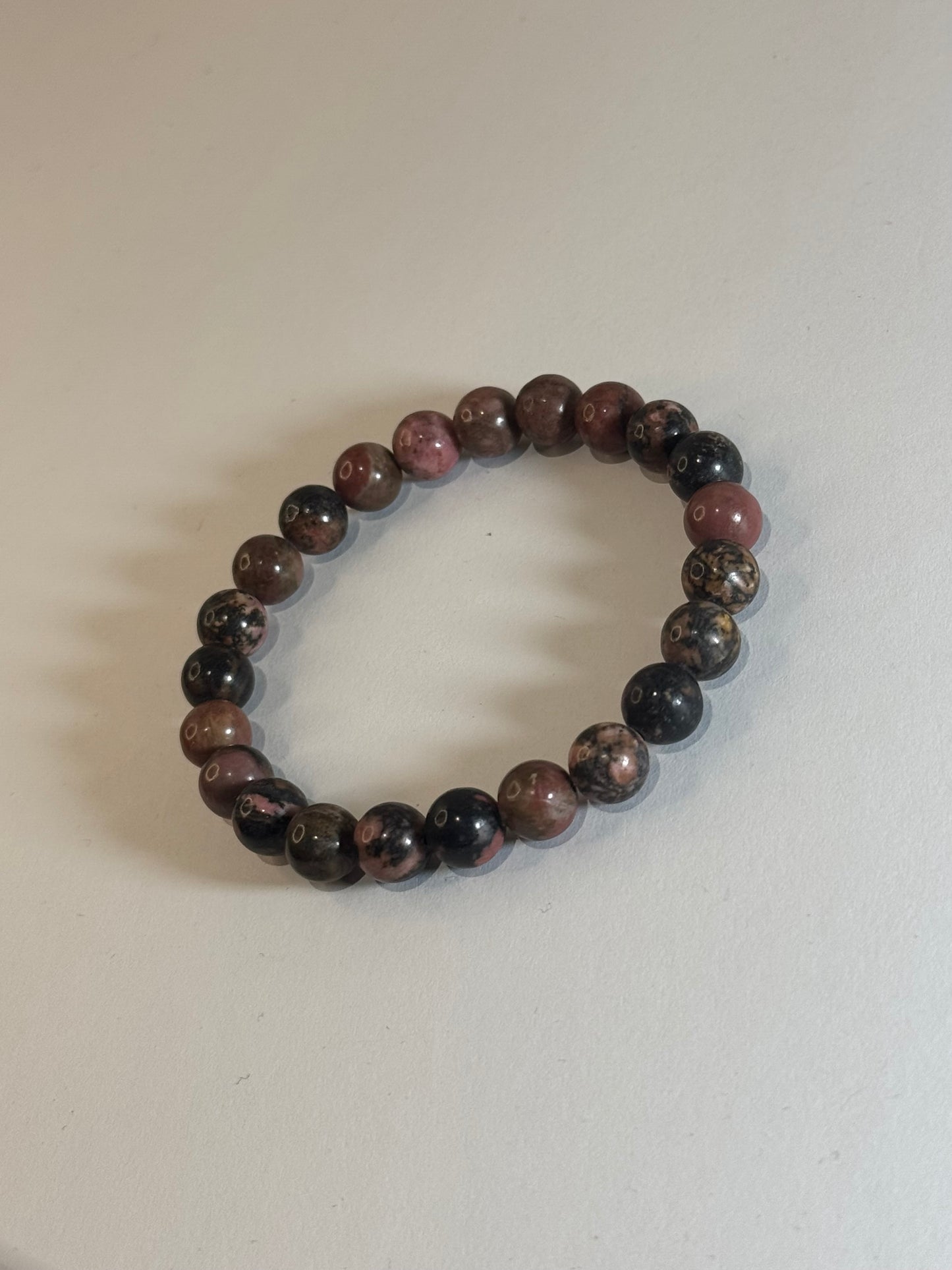 Bracelet Cœur d’Équilibre (Rhodonite)