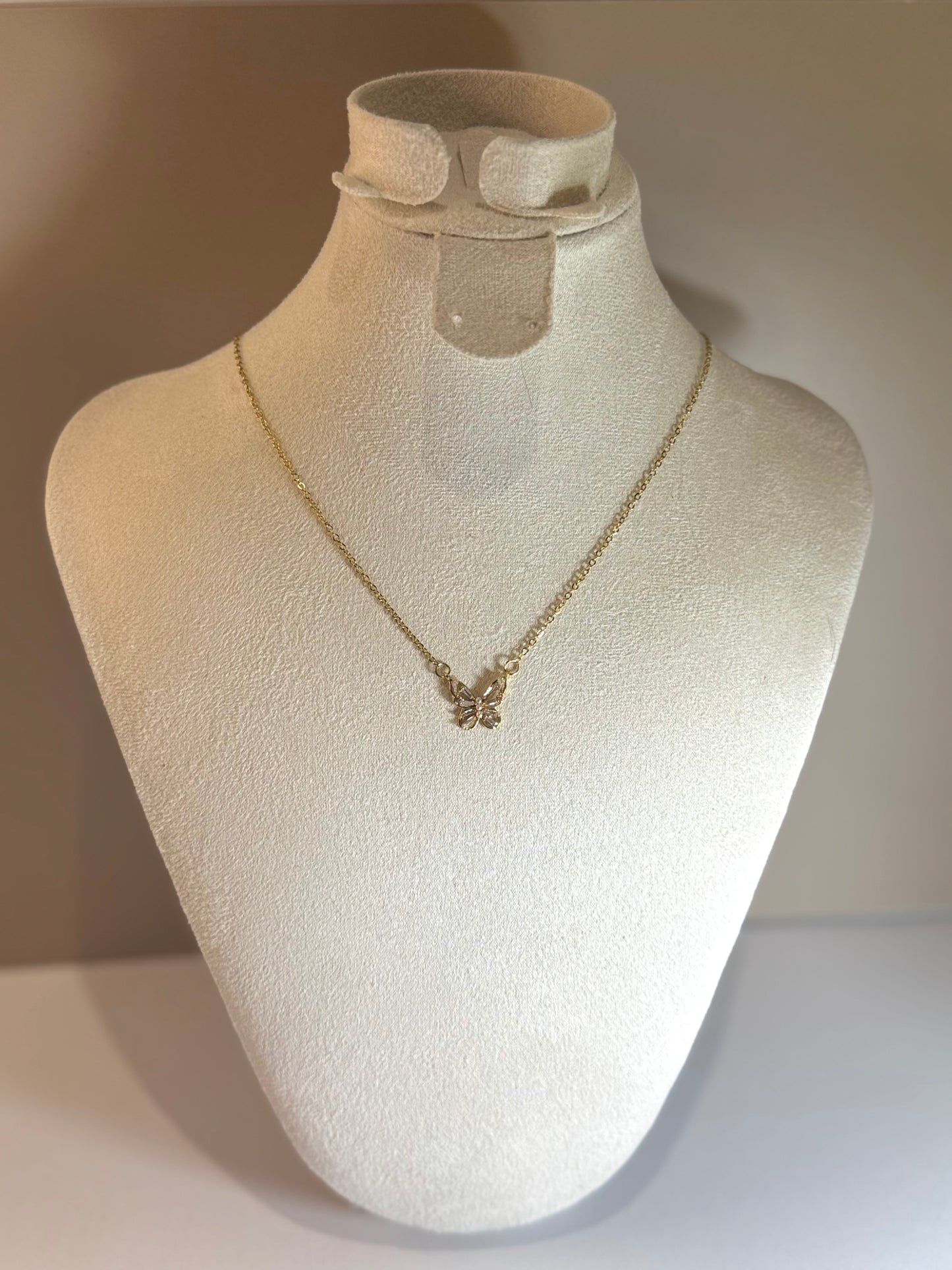 Collier Papillon Doré