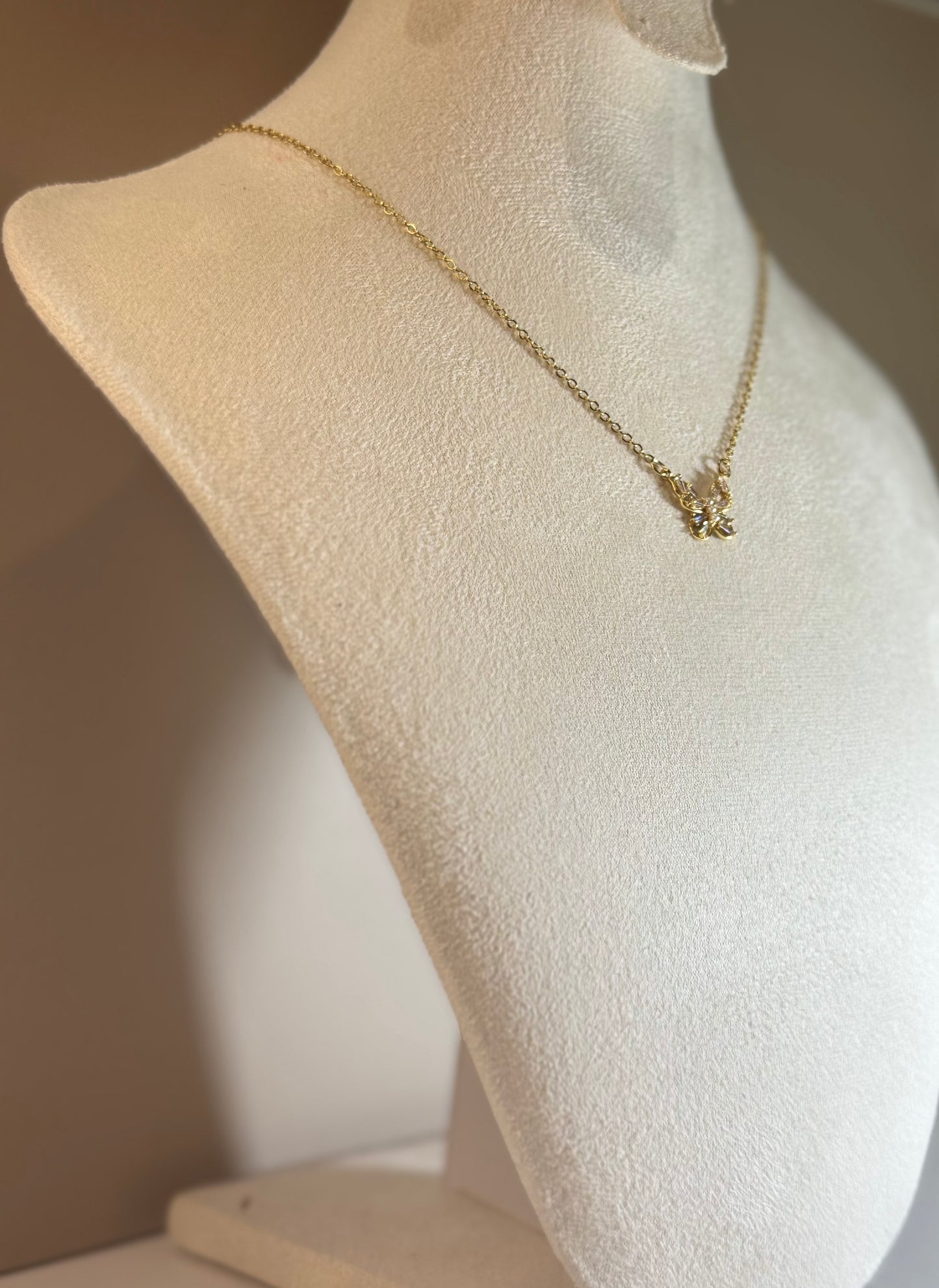 Collier Papillon Doré