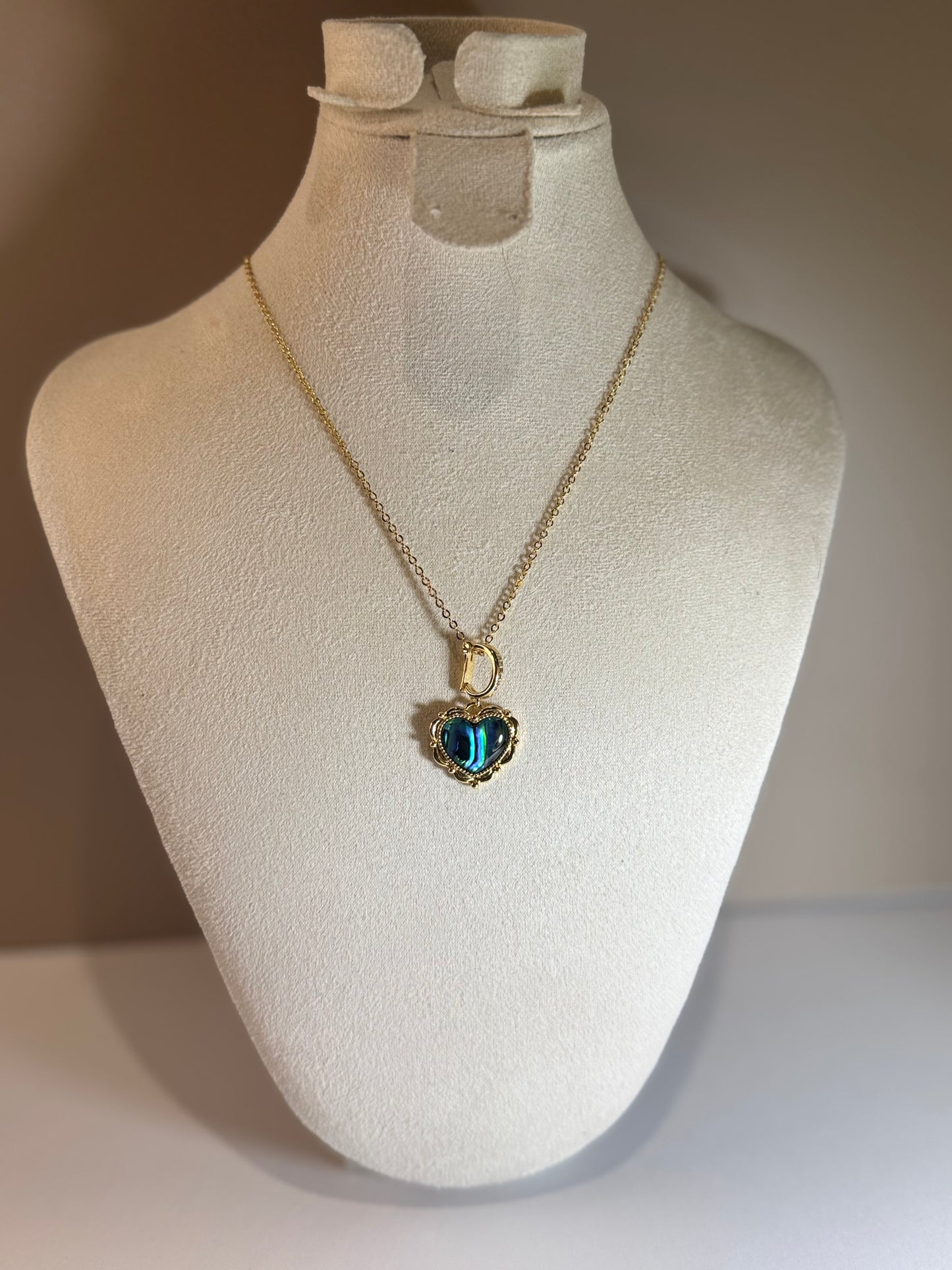 Collier Cœur Bleu Mystique