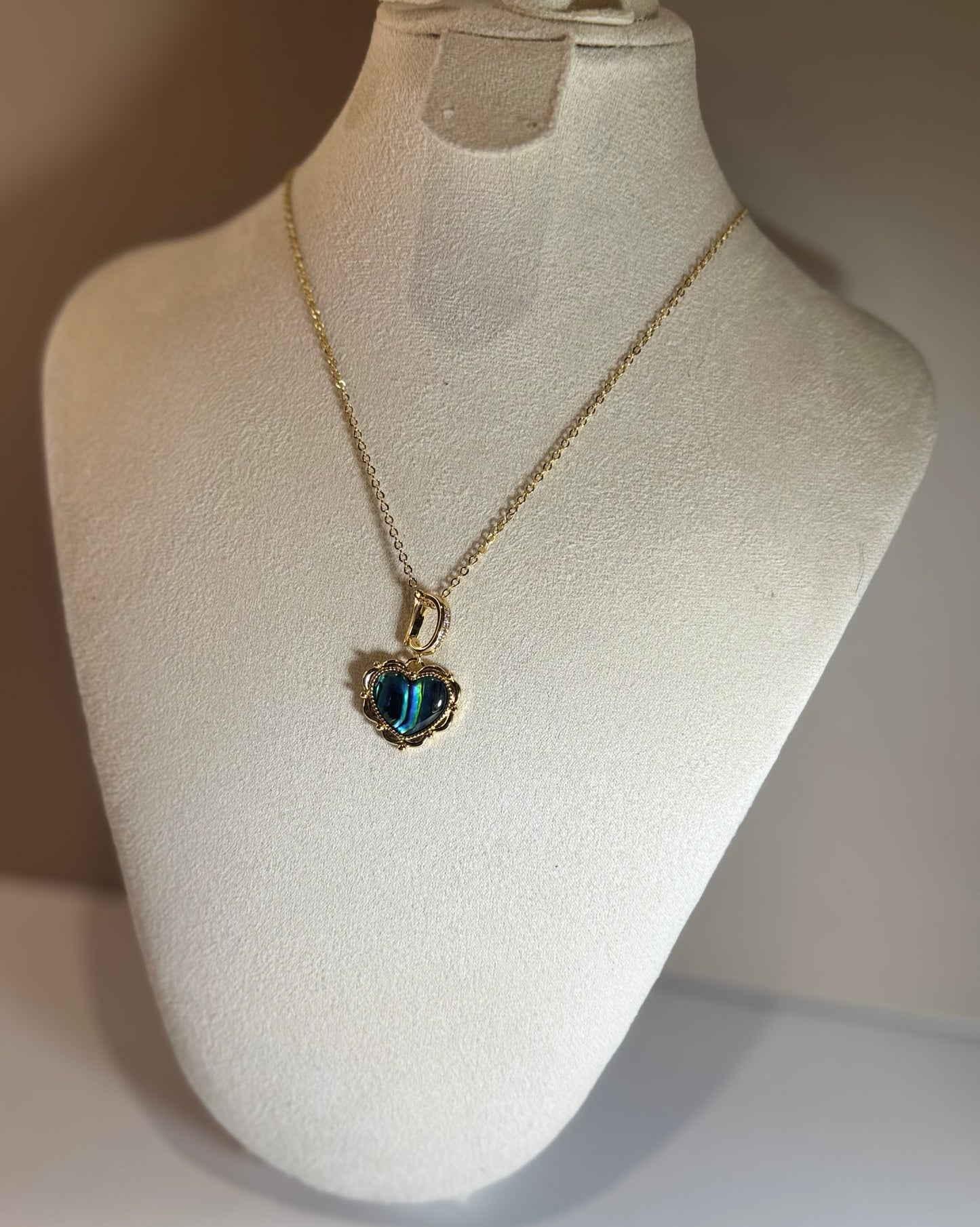 Collier Cœur Bleu Mystique