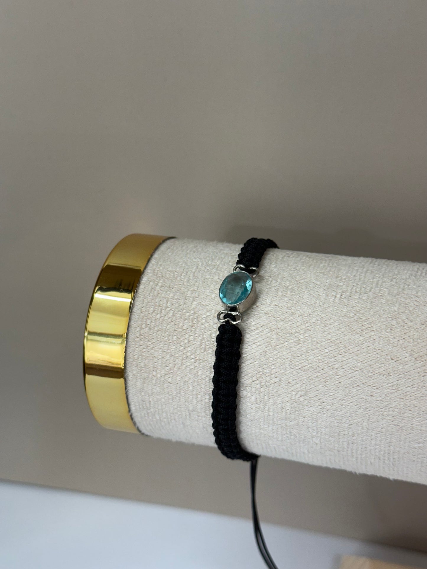 Bracelet Lumière Céleste (Topaze Bleue)