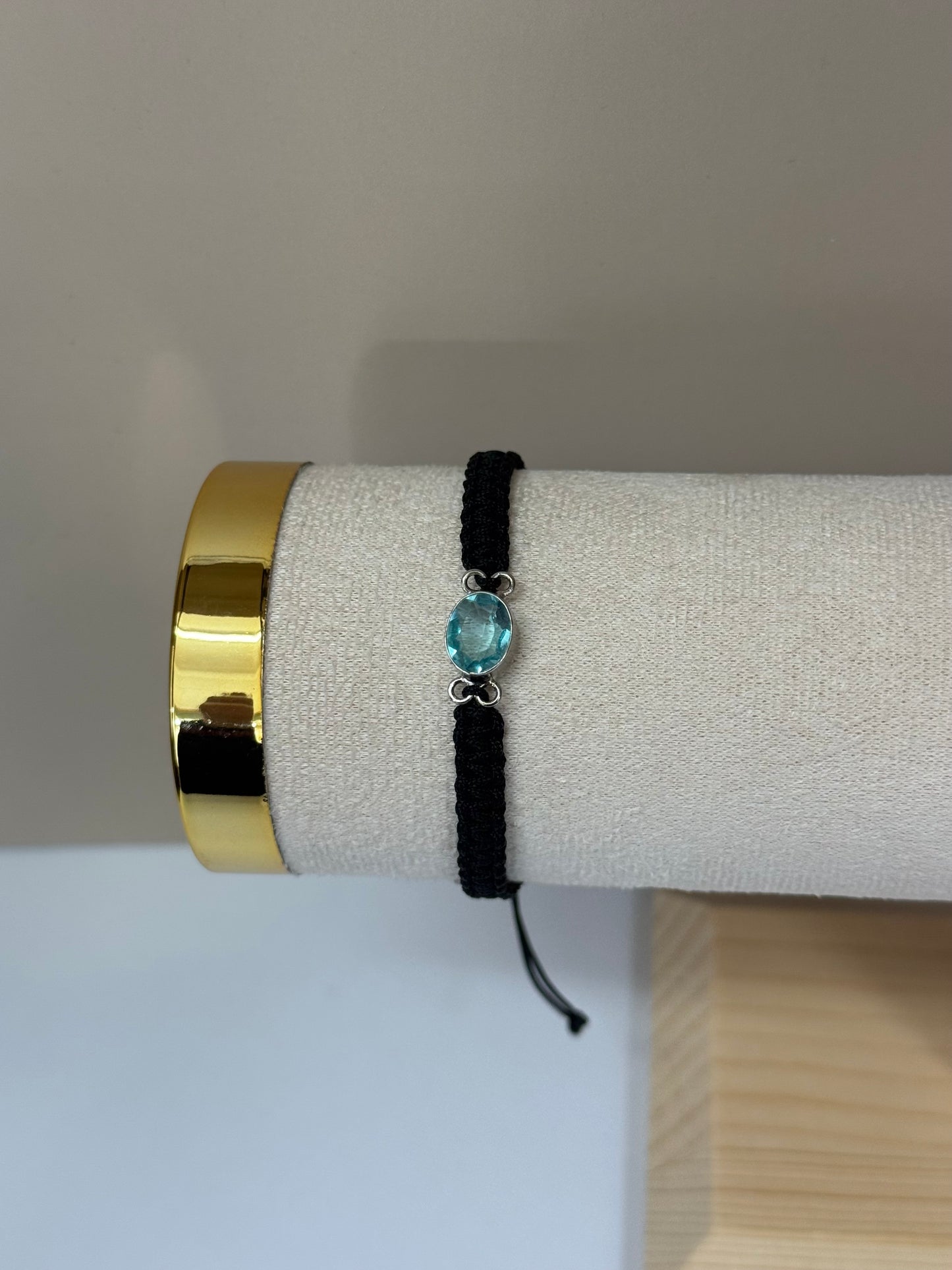 Bracelet Lumière Céleste (Topaze Bleue)