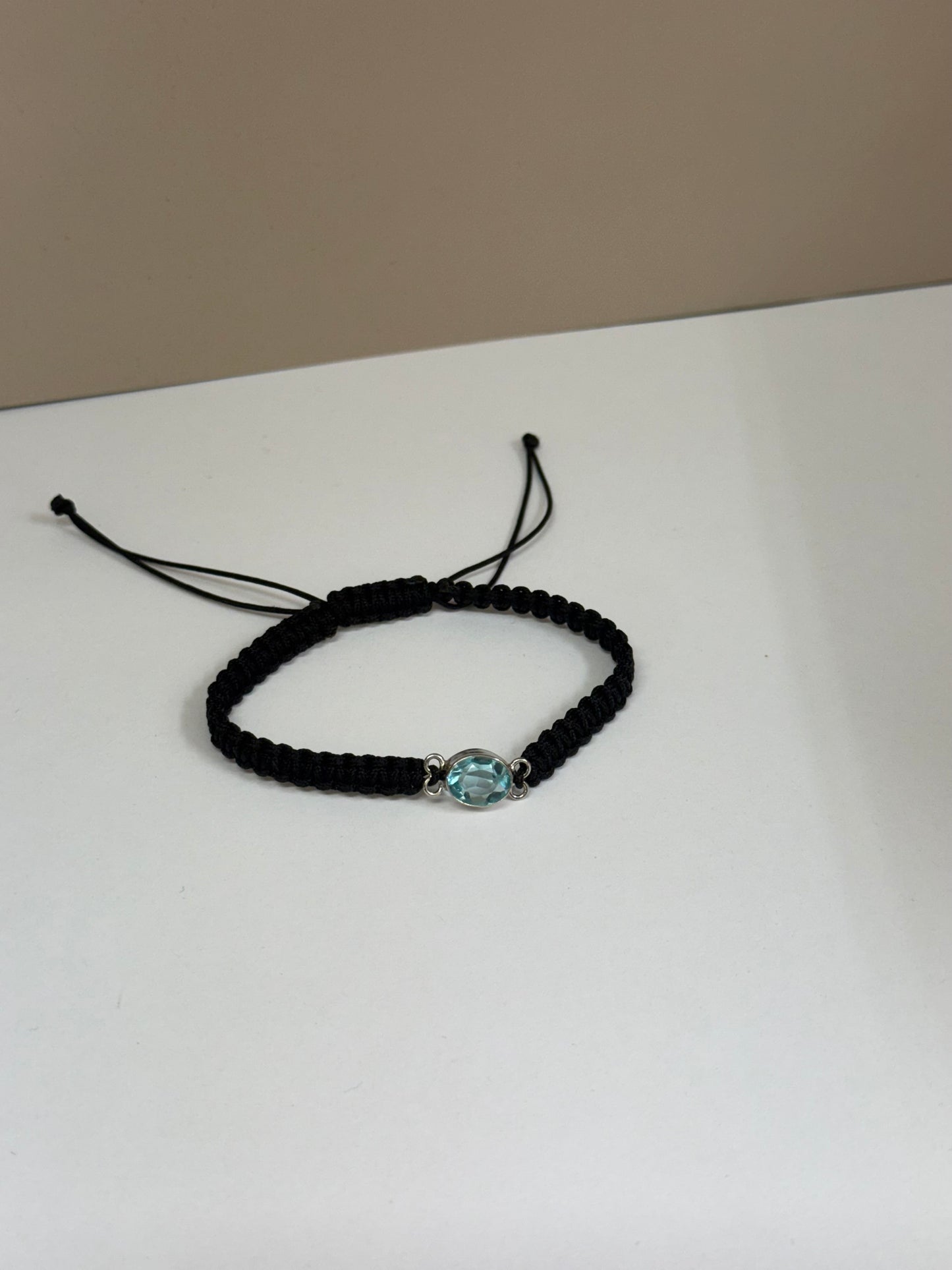 Bracelet Lumière Céleste (Topaze Bleue)