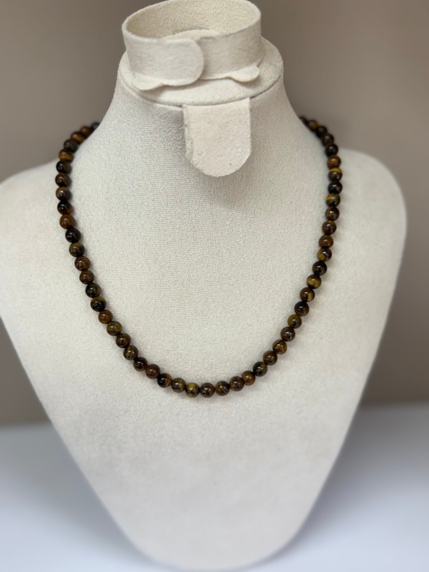 Collier Force Intérieure (Œil de Tigre)