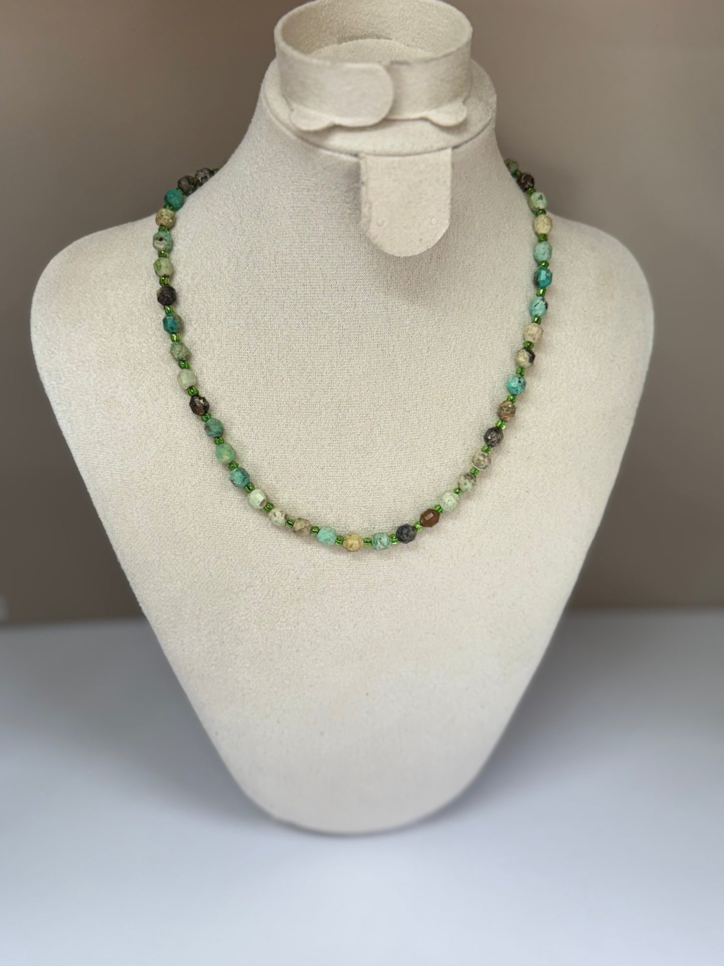 Collier Harmonie Ancestrale (Turquoise Africaine)