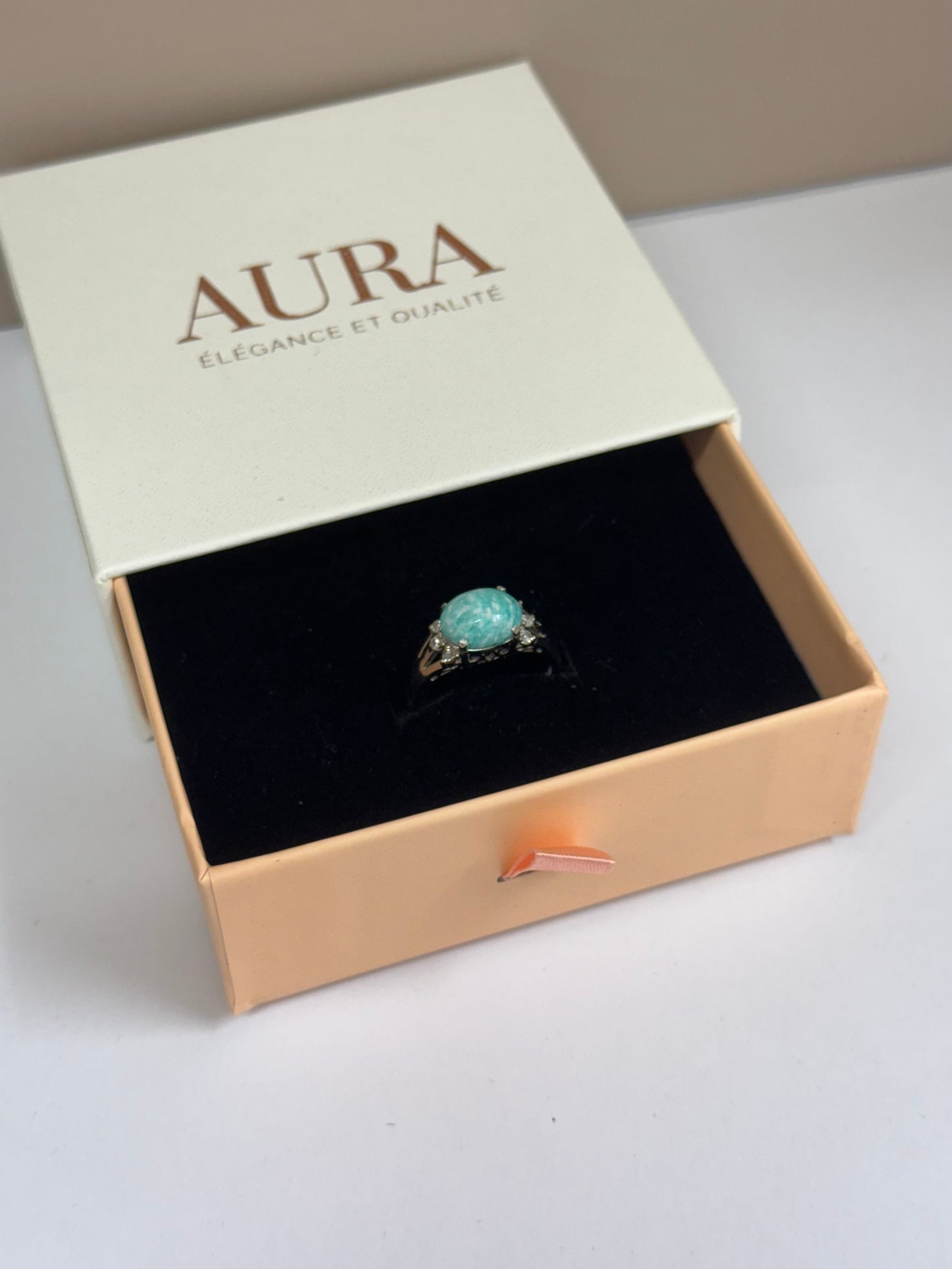 Bague Onde d’Amazonite