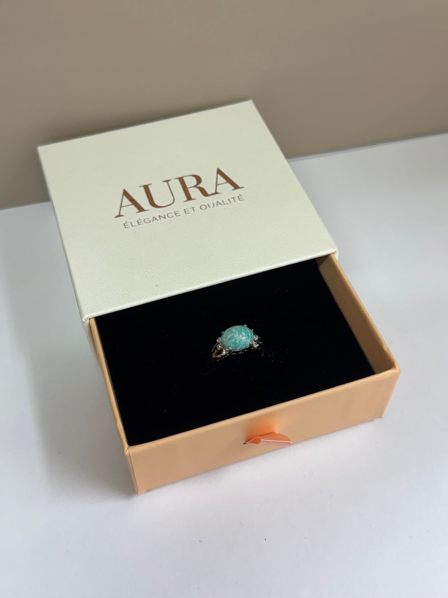 Bague Onde d’Amazonite