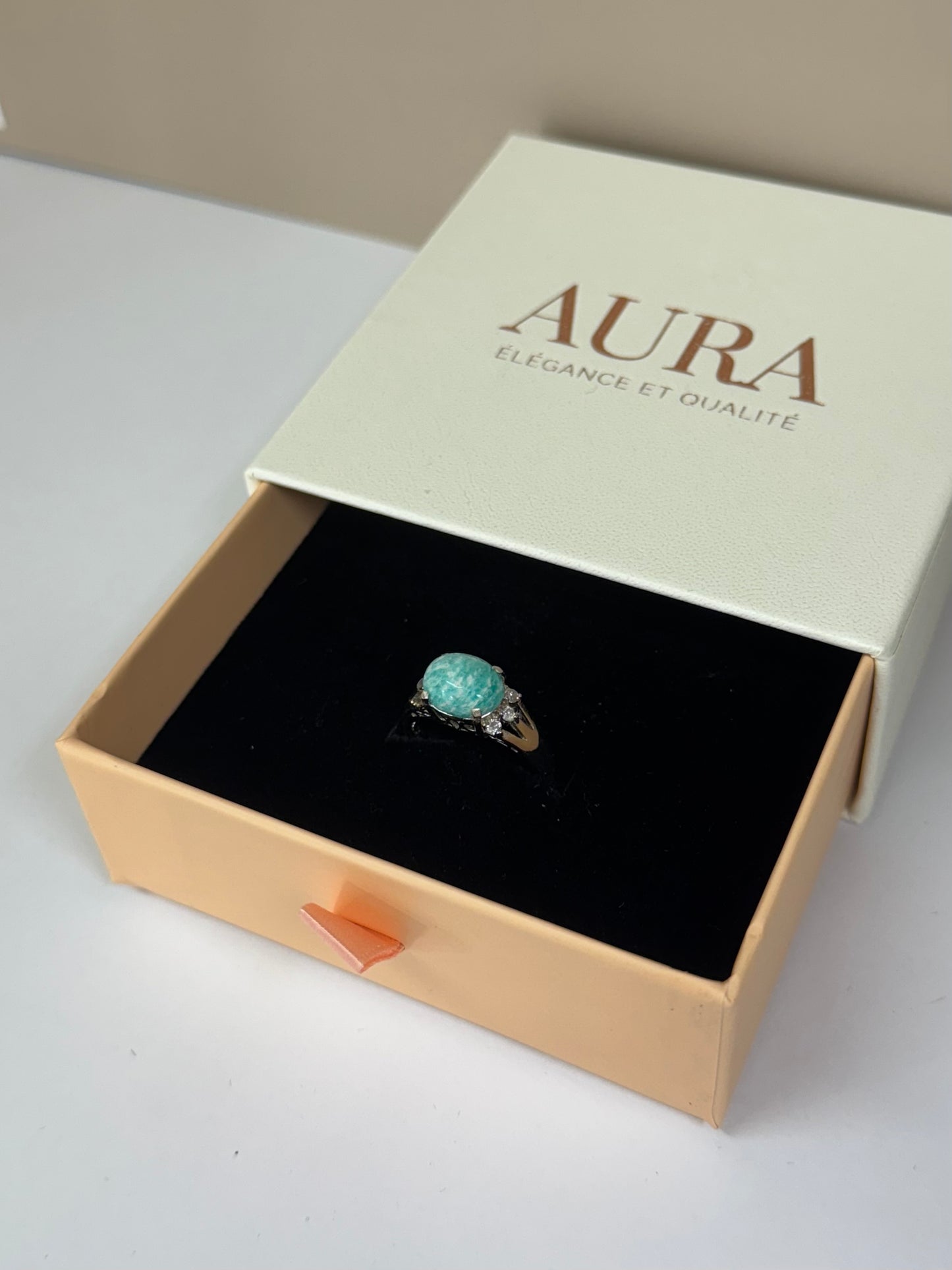 Bague Onde d’Amazonite