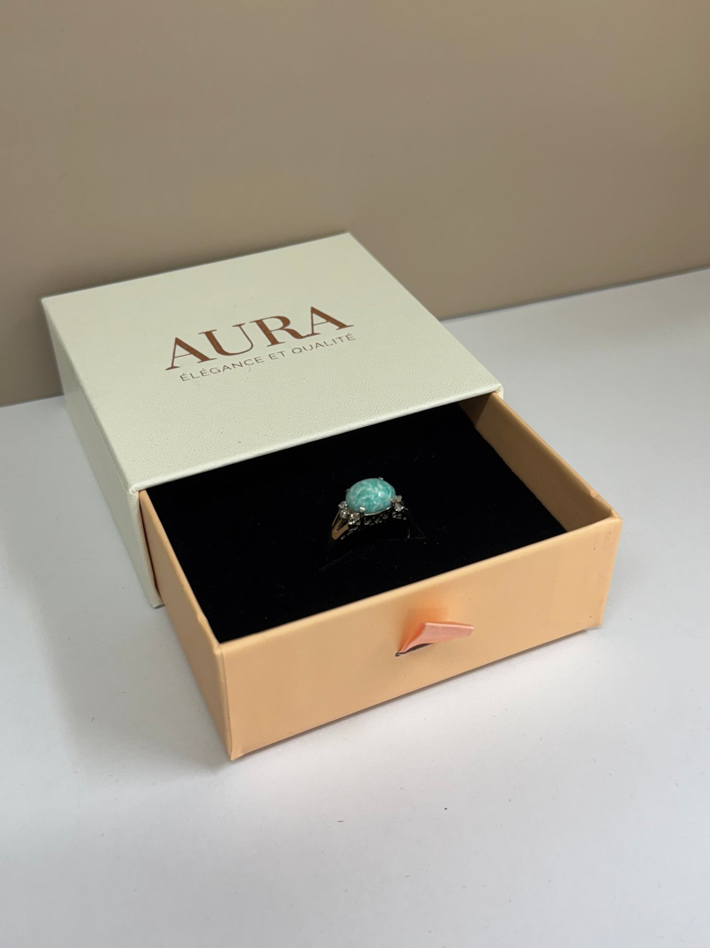 Bague Onde d’Amazonite