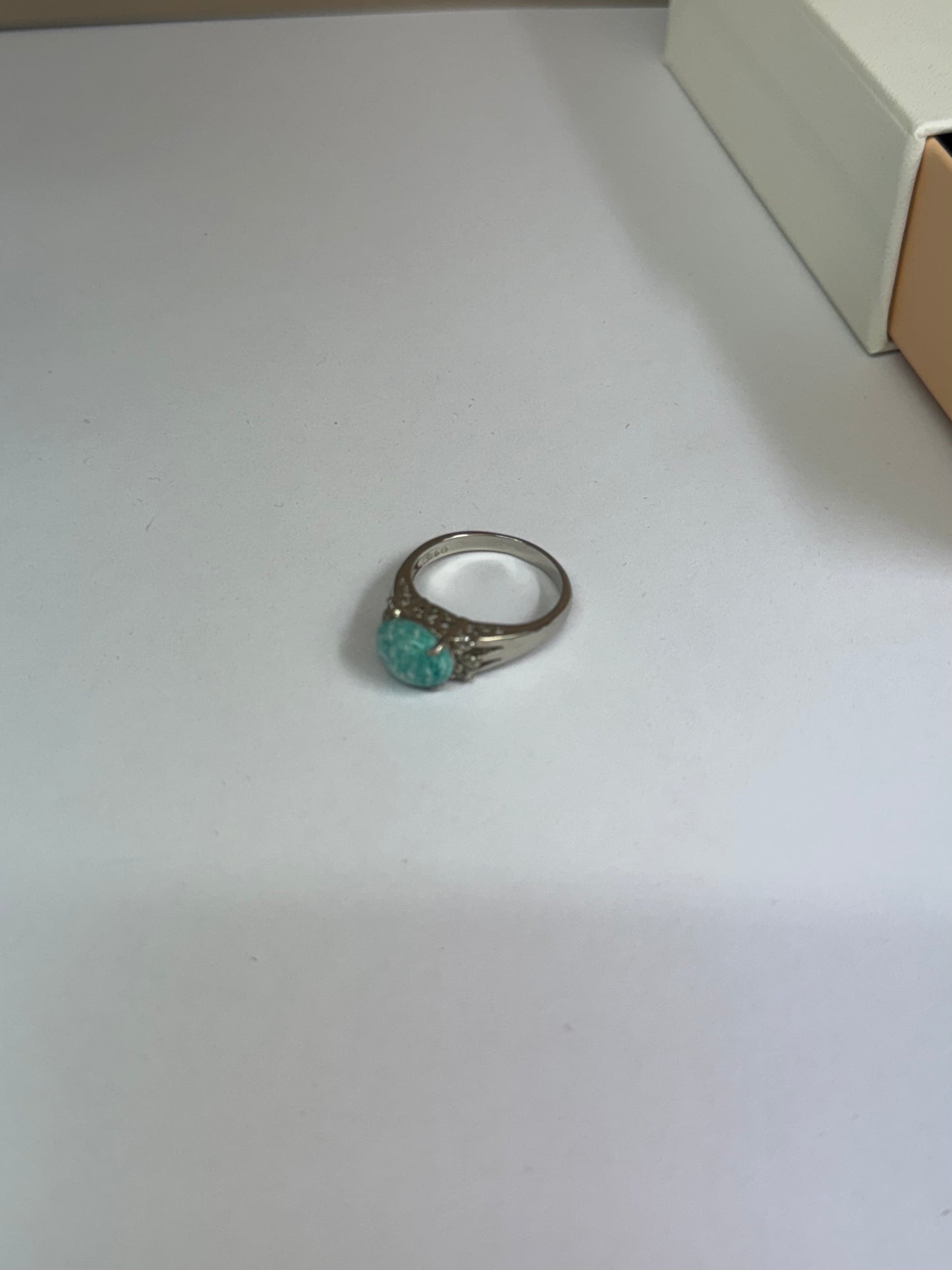 Bague Onde d’Amazonite