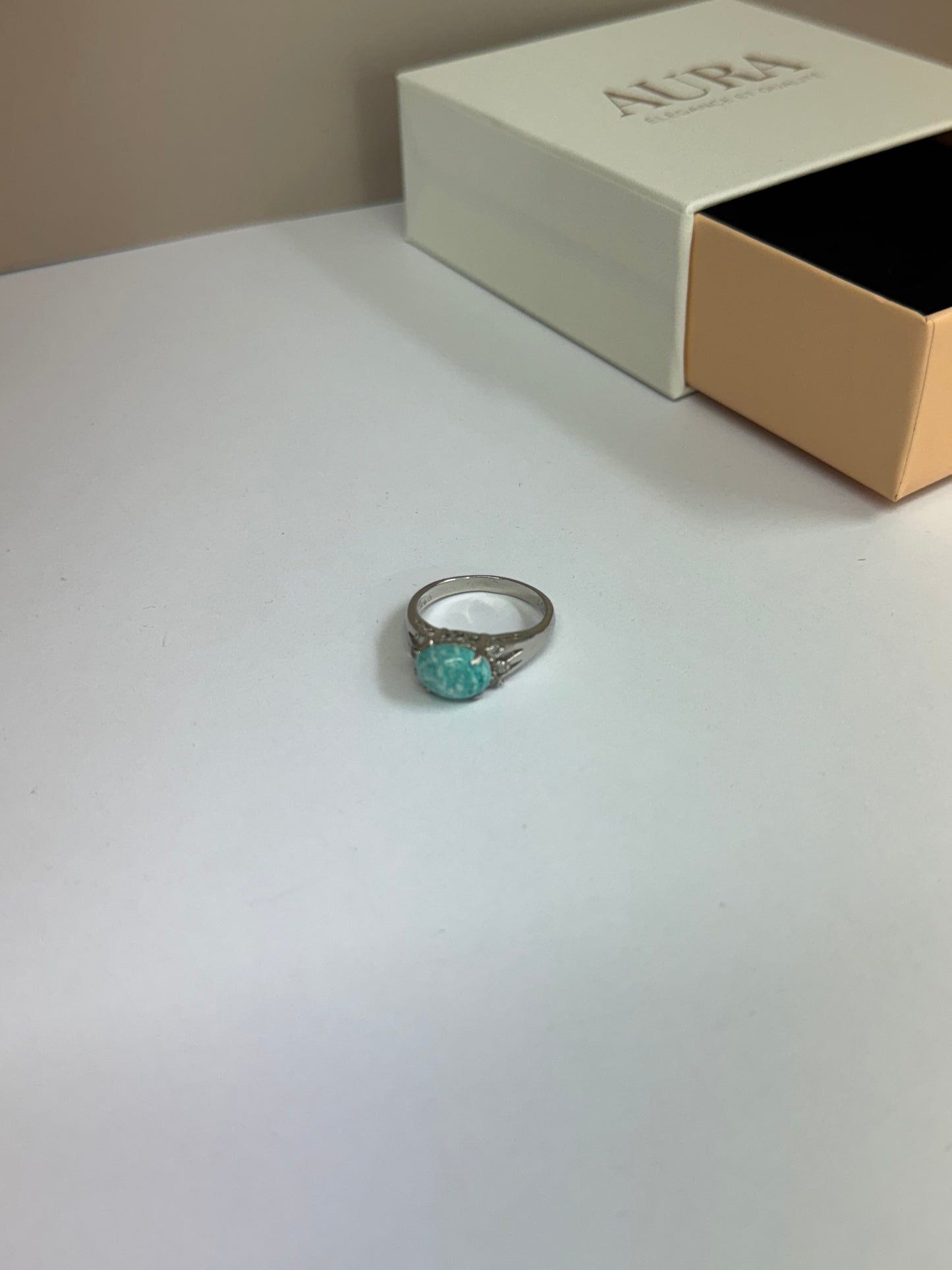 Bague Onde d’Amazonite