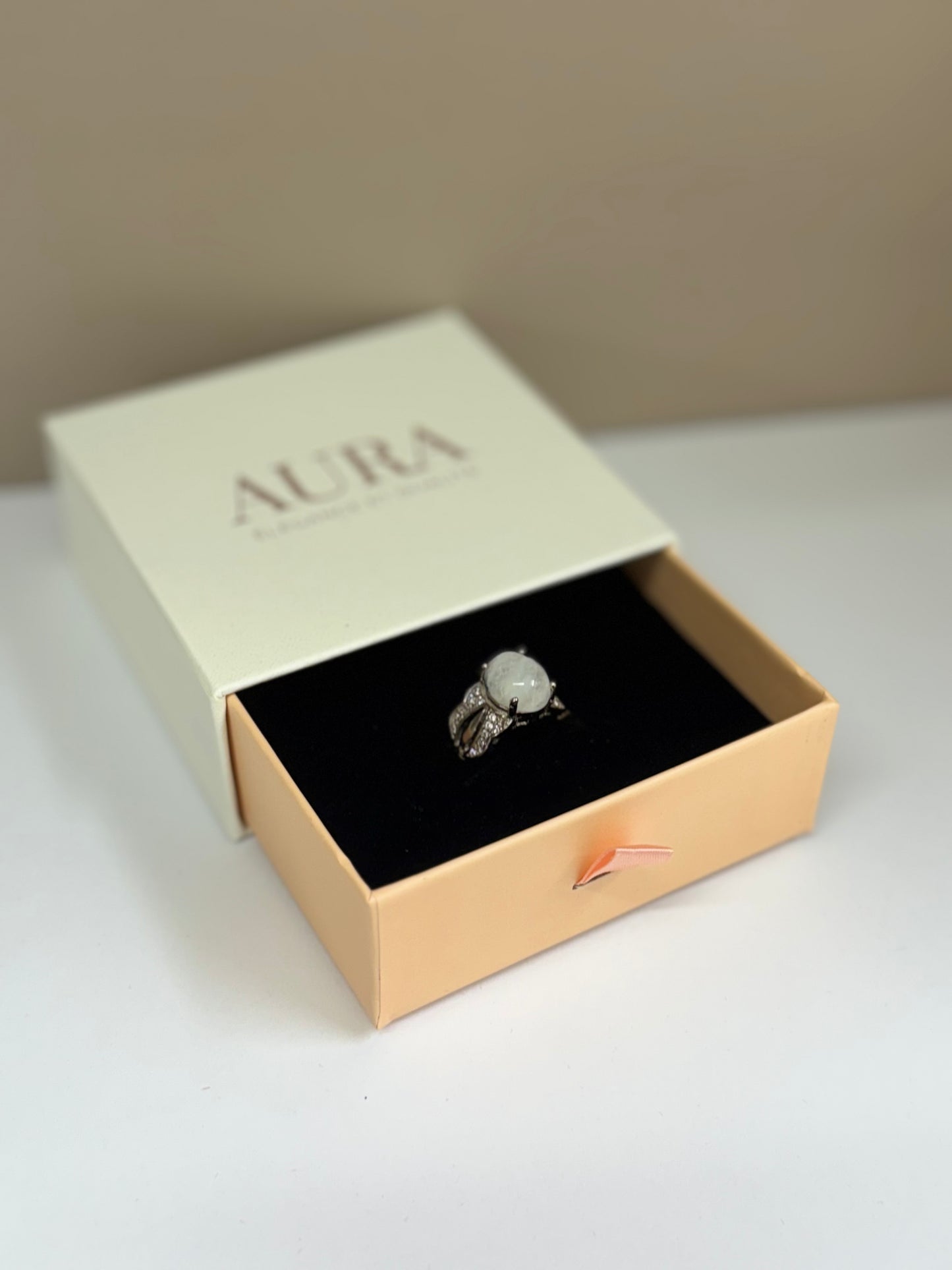 Bague Clair de Lune (Pierre de lune)