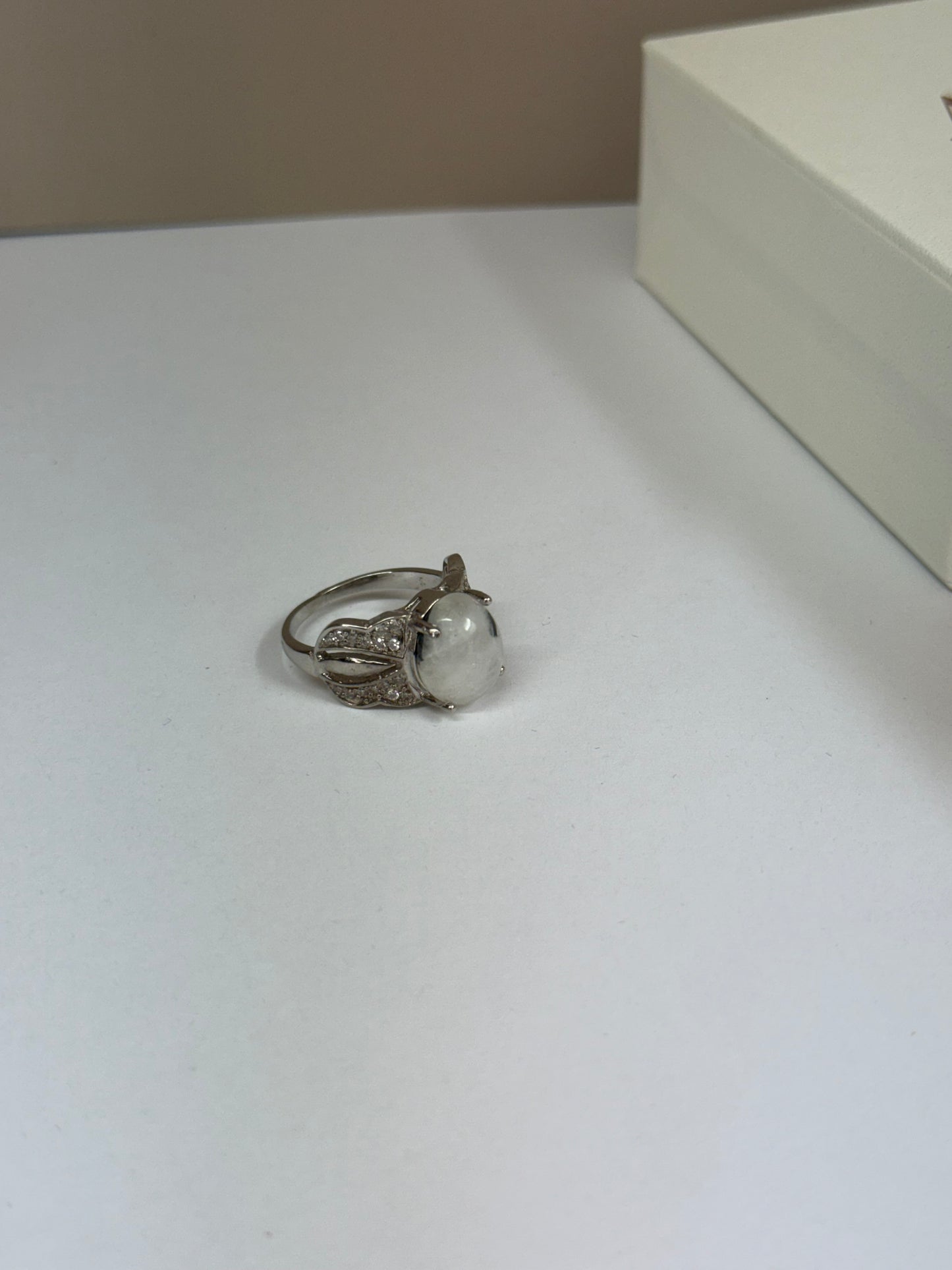 Bague Clair de Lune (Pierre de lune)