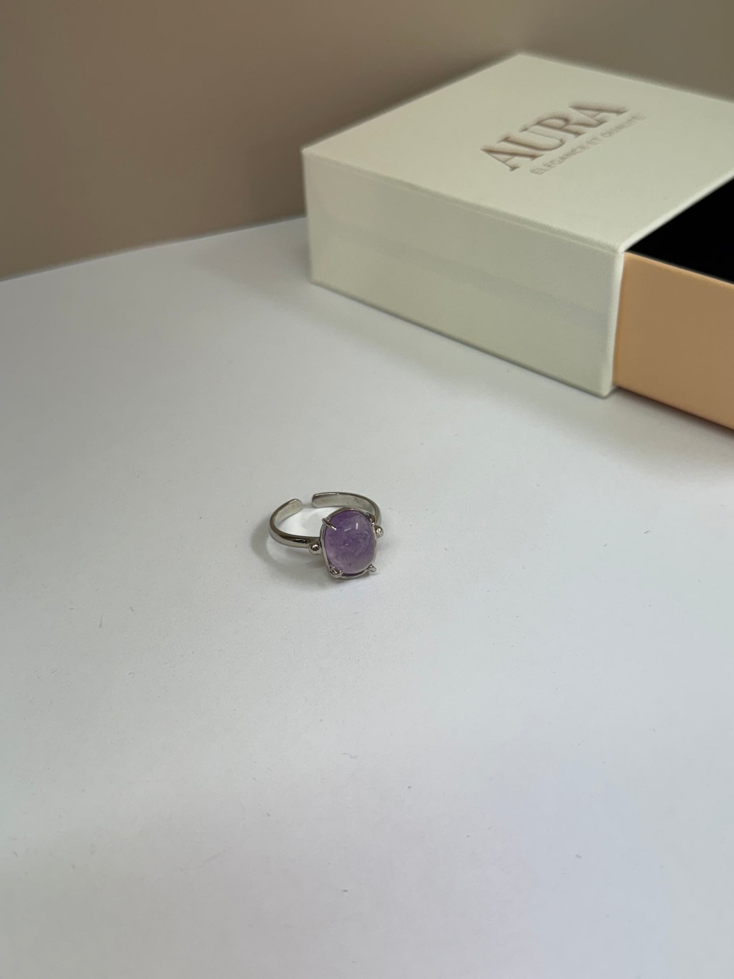 Bague Aura Lavande (Amethyste)