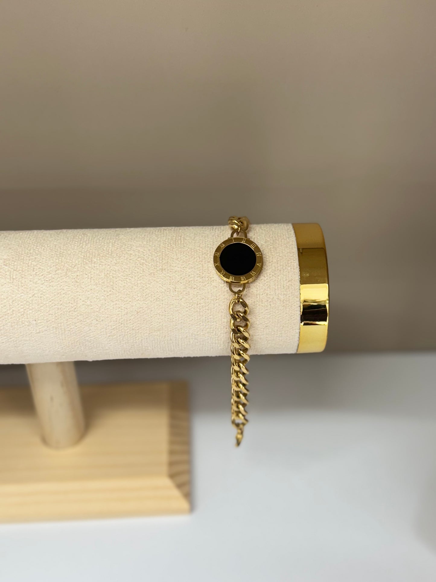 Bracelet Médaillon Noir