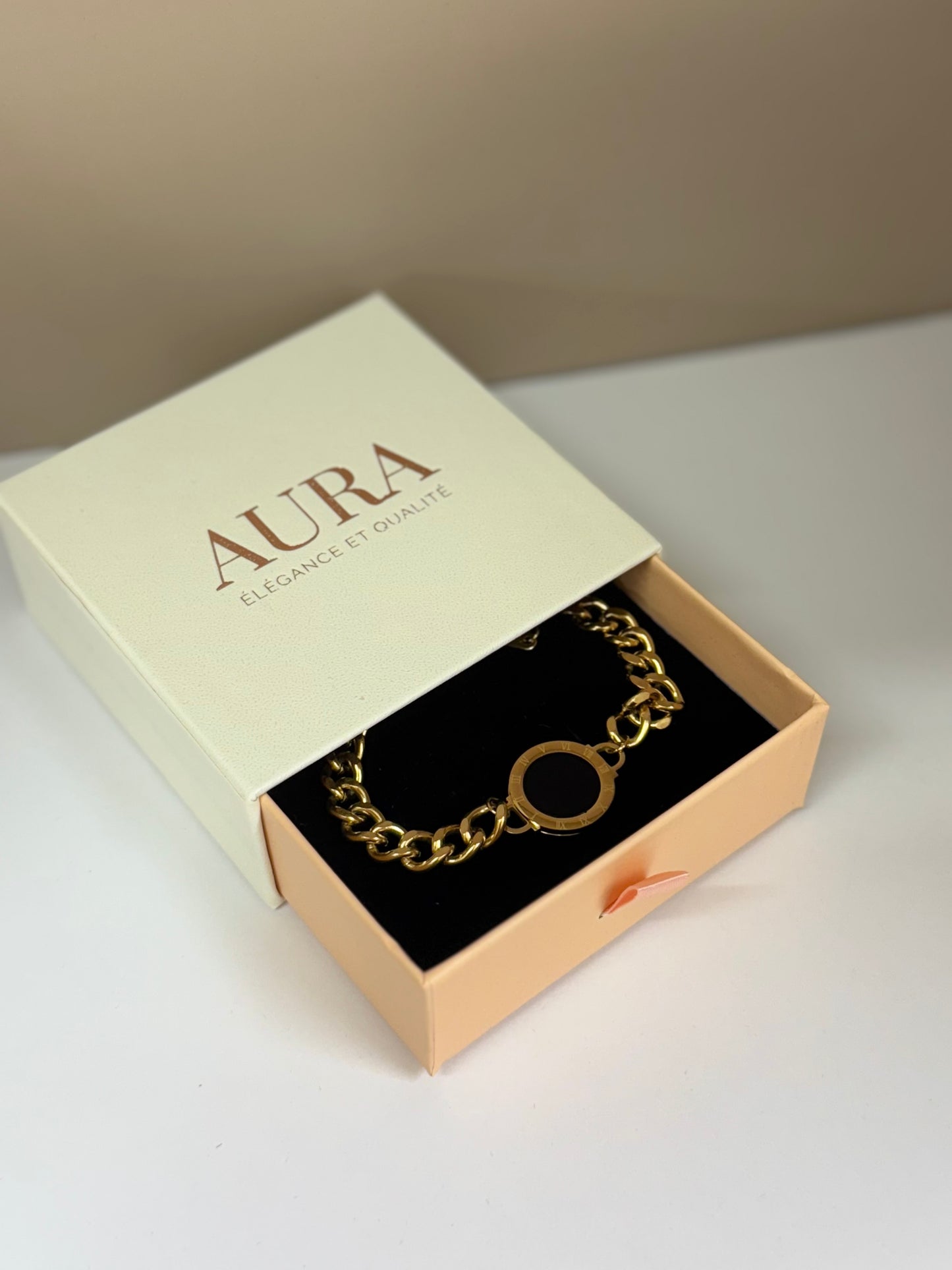 Bracelet Médaillon Noir