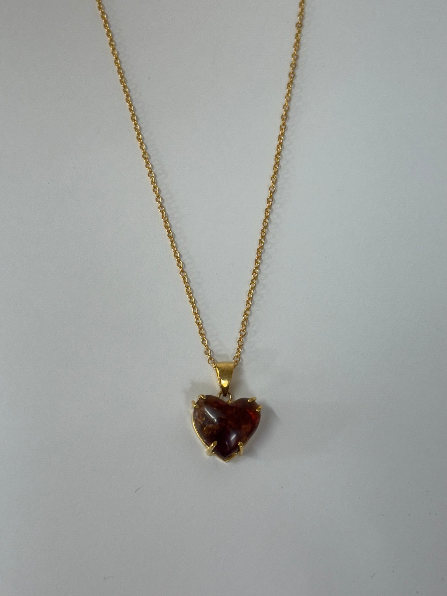Collier Cœur d’Ambre