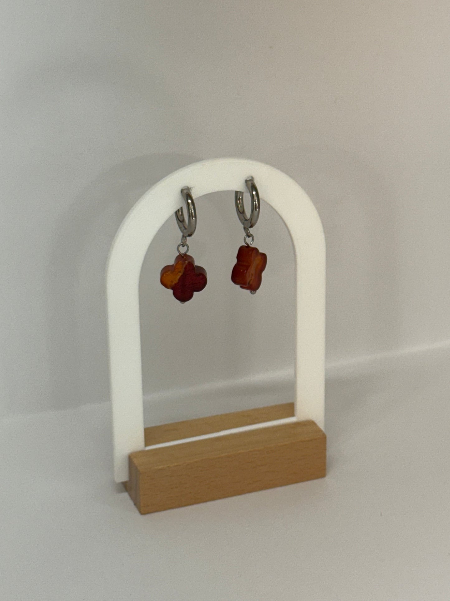 Boucles d’oreilles Fleur d’Ambre