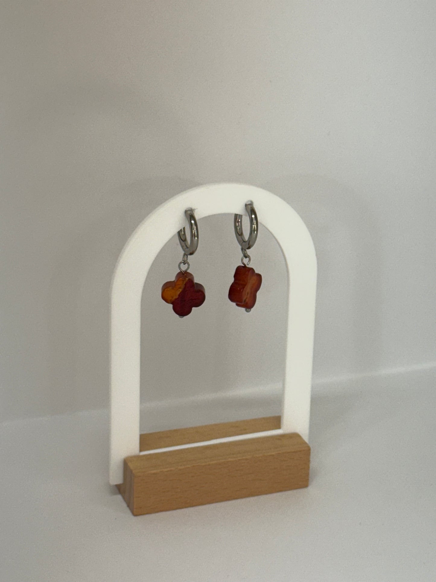 Boucles d’oreilles Fleur d’Ambre