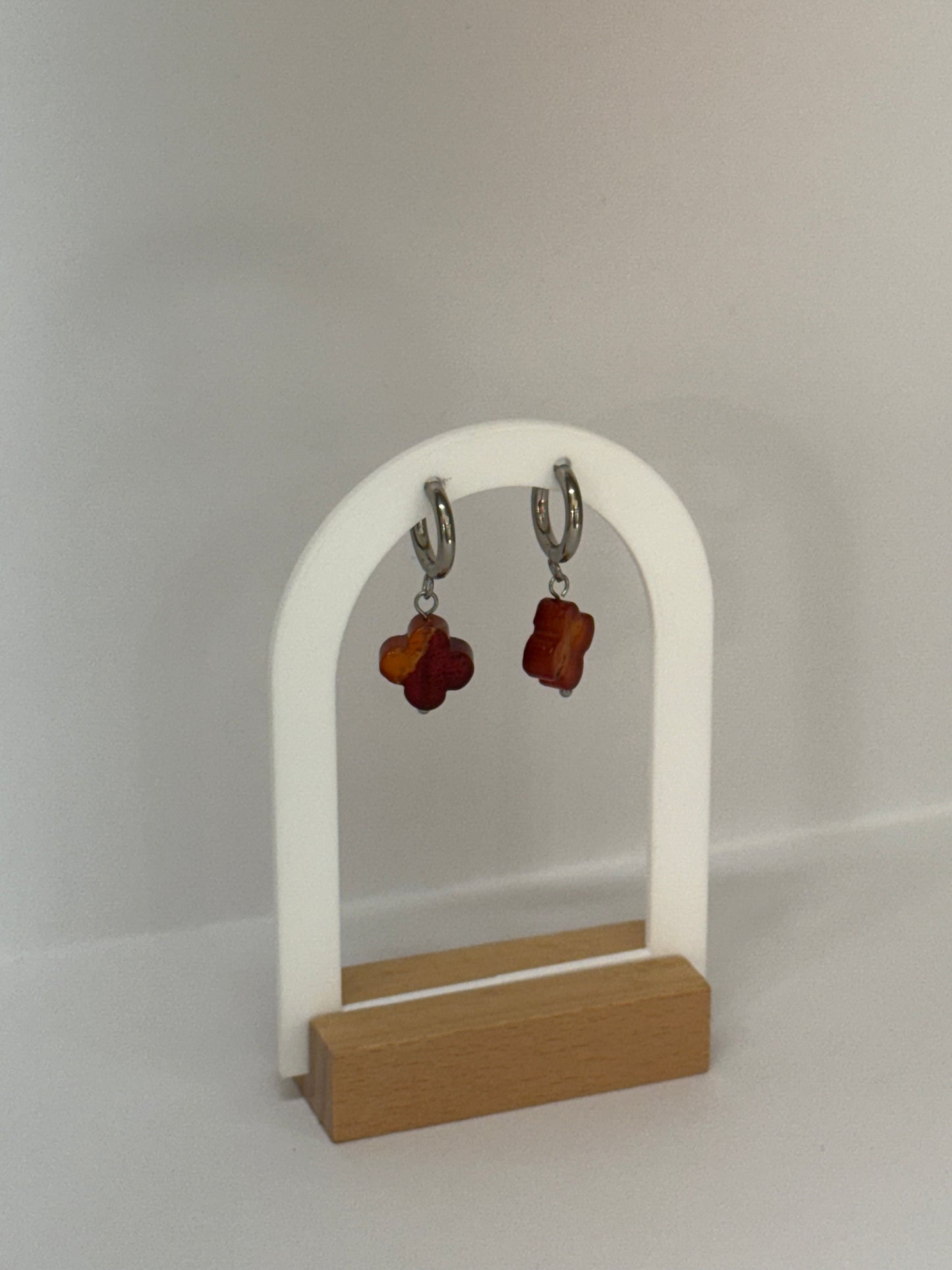 Boucles d’oreilles Fleur d’Ambre
