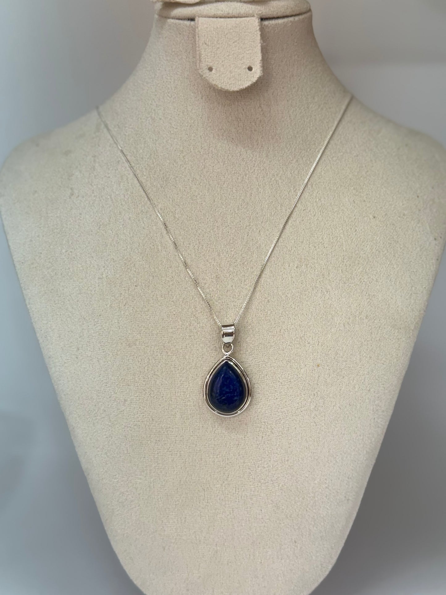 Pendentif Lapis-Lazuli Goutte – Intuition & Confiance