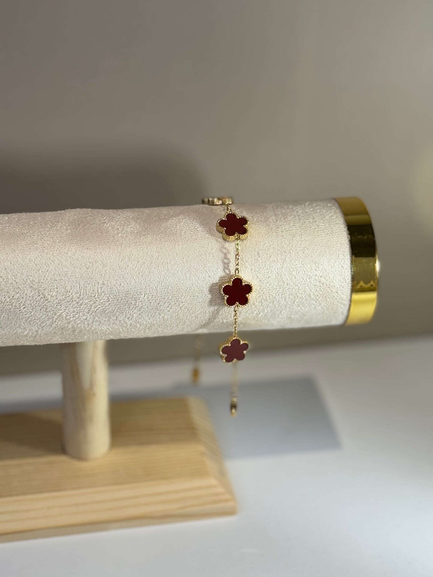 Bracelet Fleur d'Élise Rouge Passion