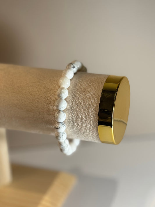 Bracelet Sérénité de Howlite