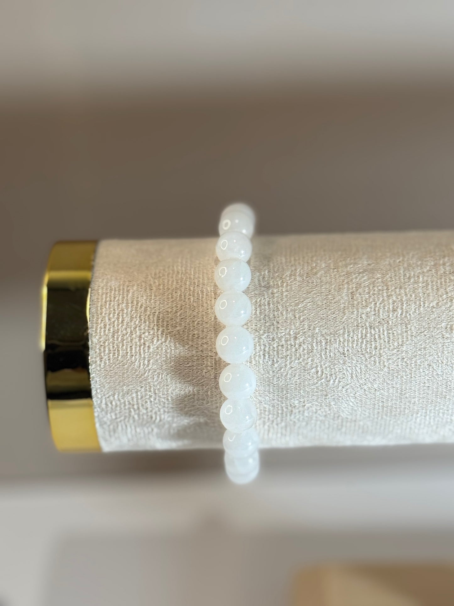 Bracelet Éclat de Paix (Jade blanc)
