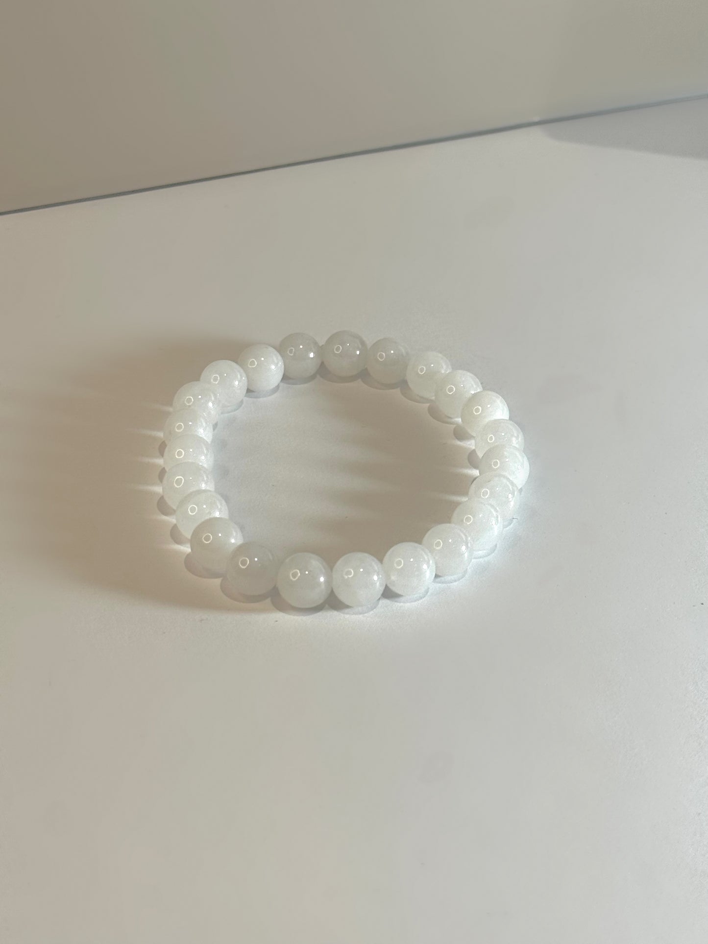 Bracelet Éclat de Paix (Jade blanc)
