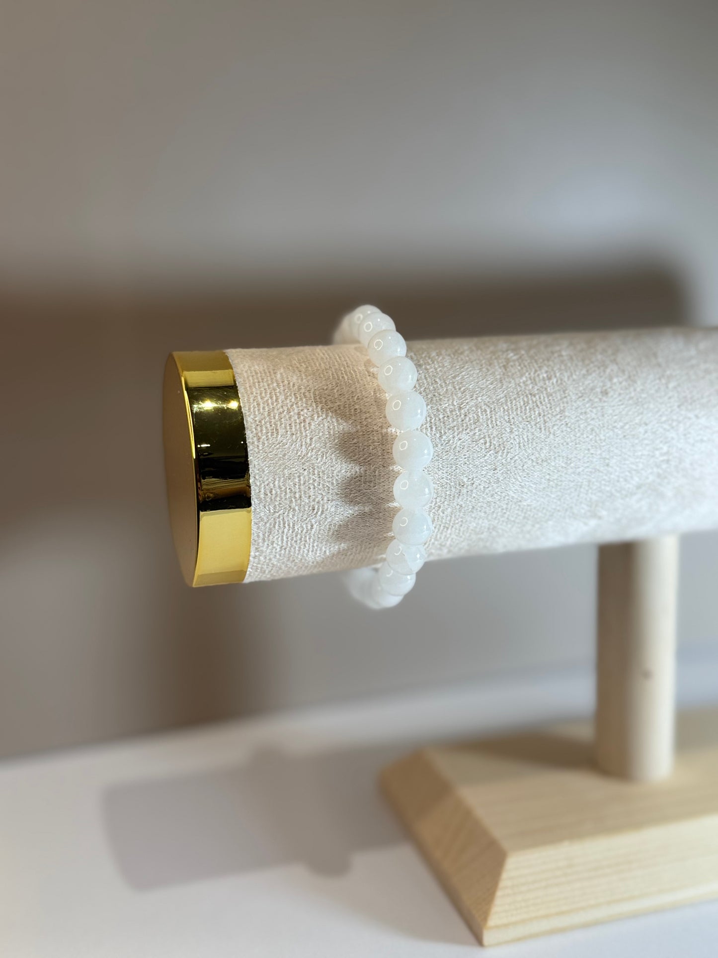 Bracelet Éclat de Paix (Jade blanc)