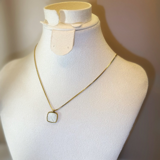 Collier Lune Carrée
