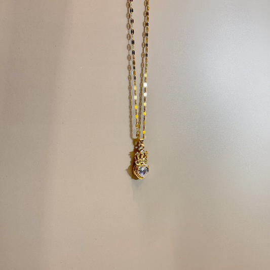 Collier Cœur Couronné