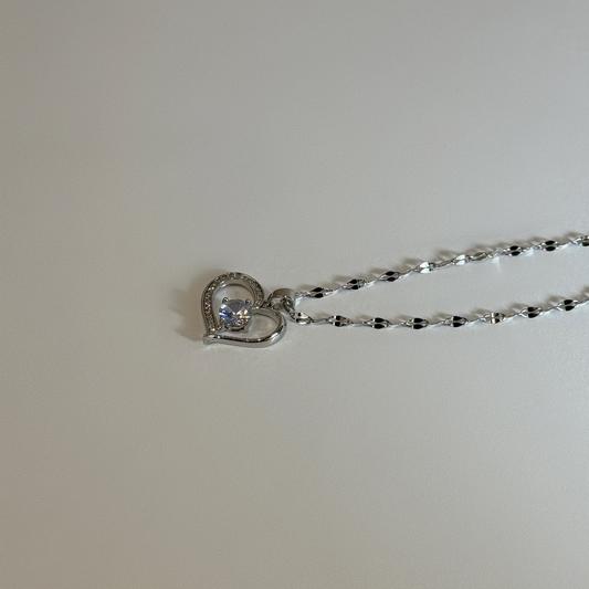 Collier Amour Argenté