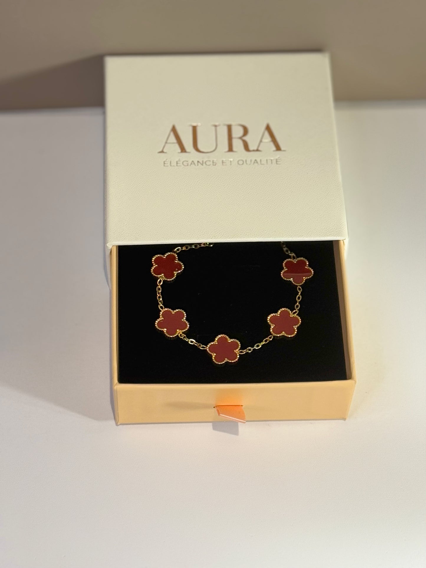 Bracelet Fleur d'Élise Rouge Passion