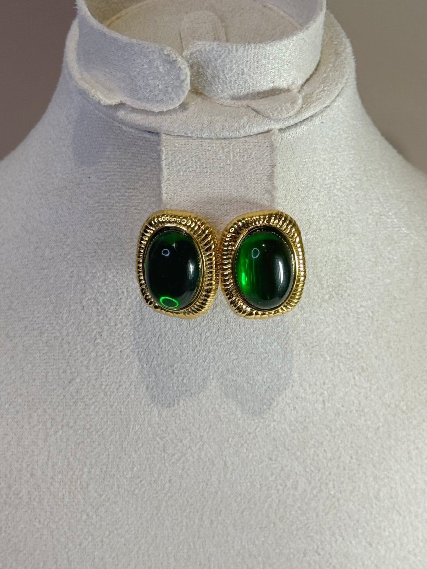 Boucles d’oreilles Émeraude Impériale