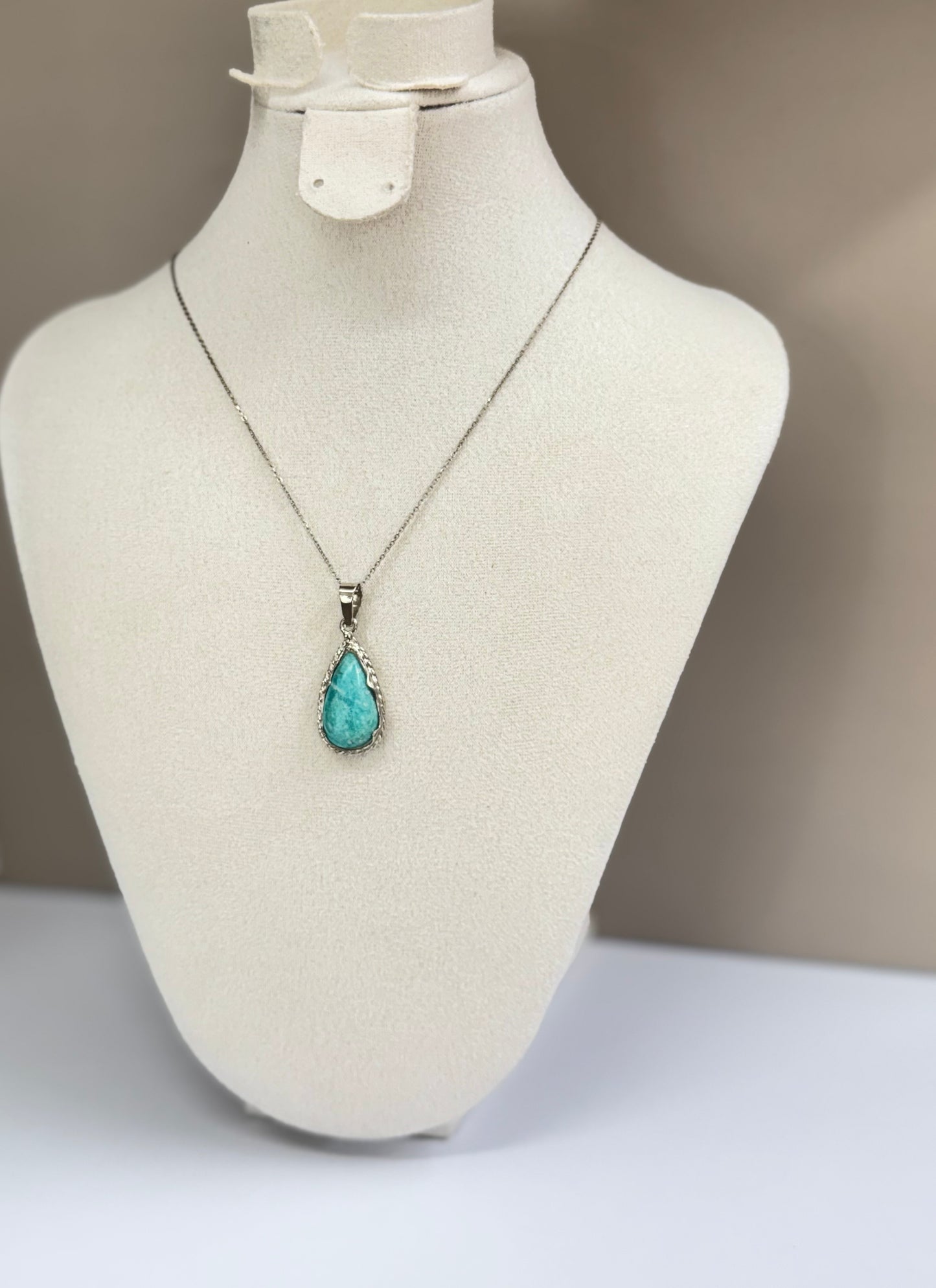 Collier Goutte d’Amazonite