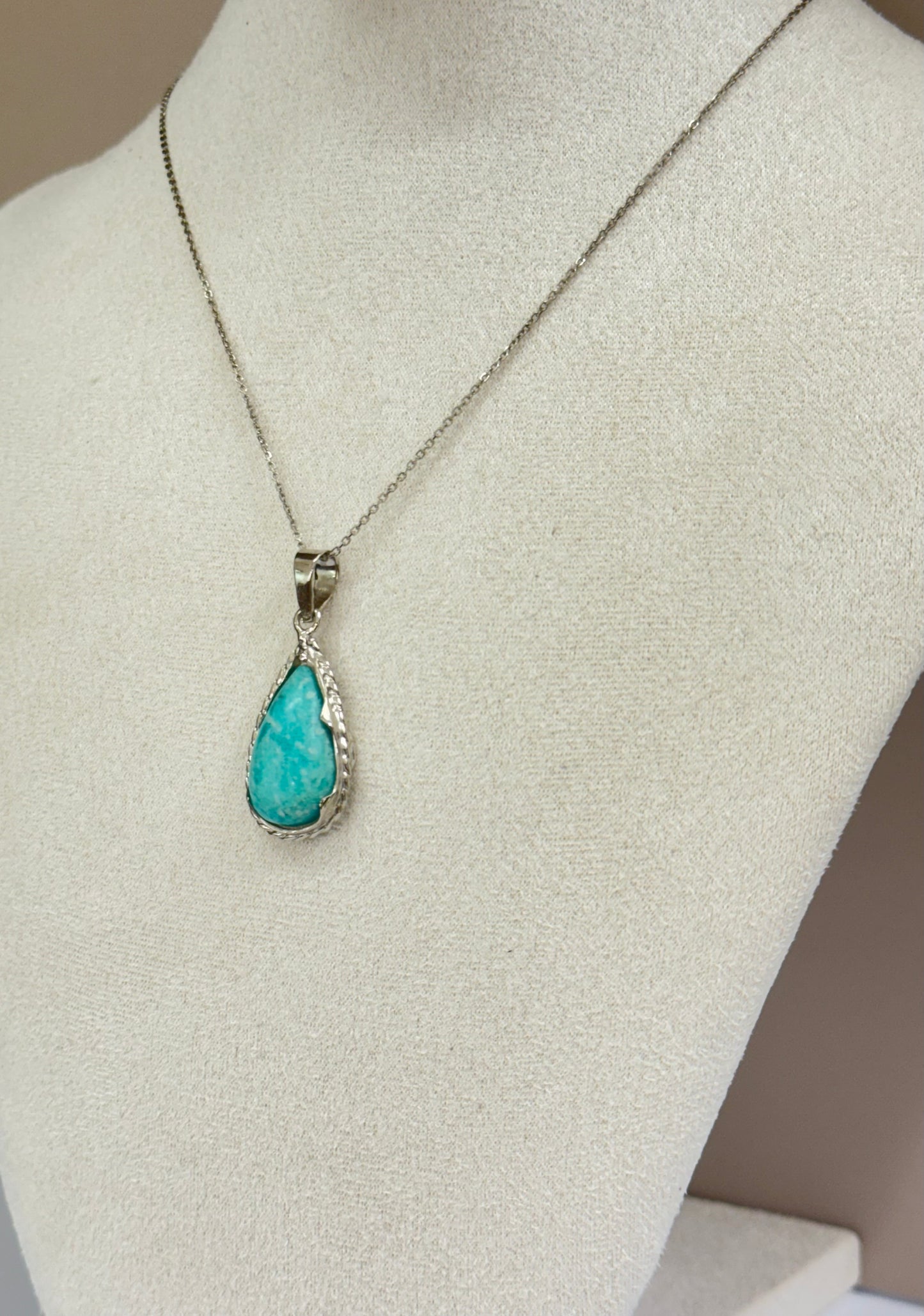 Collier Goutte d’Amazonite