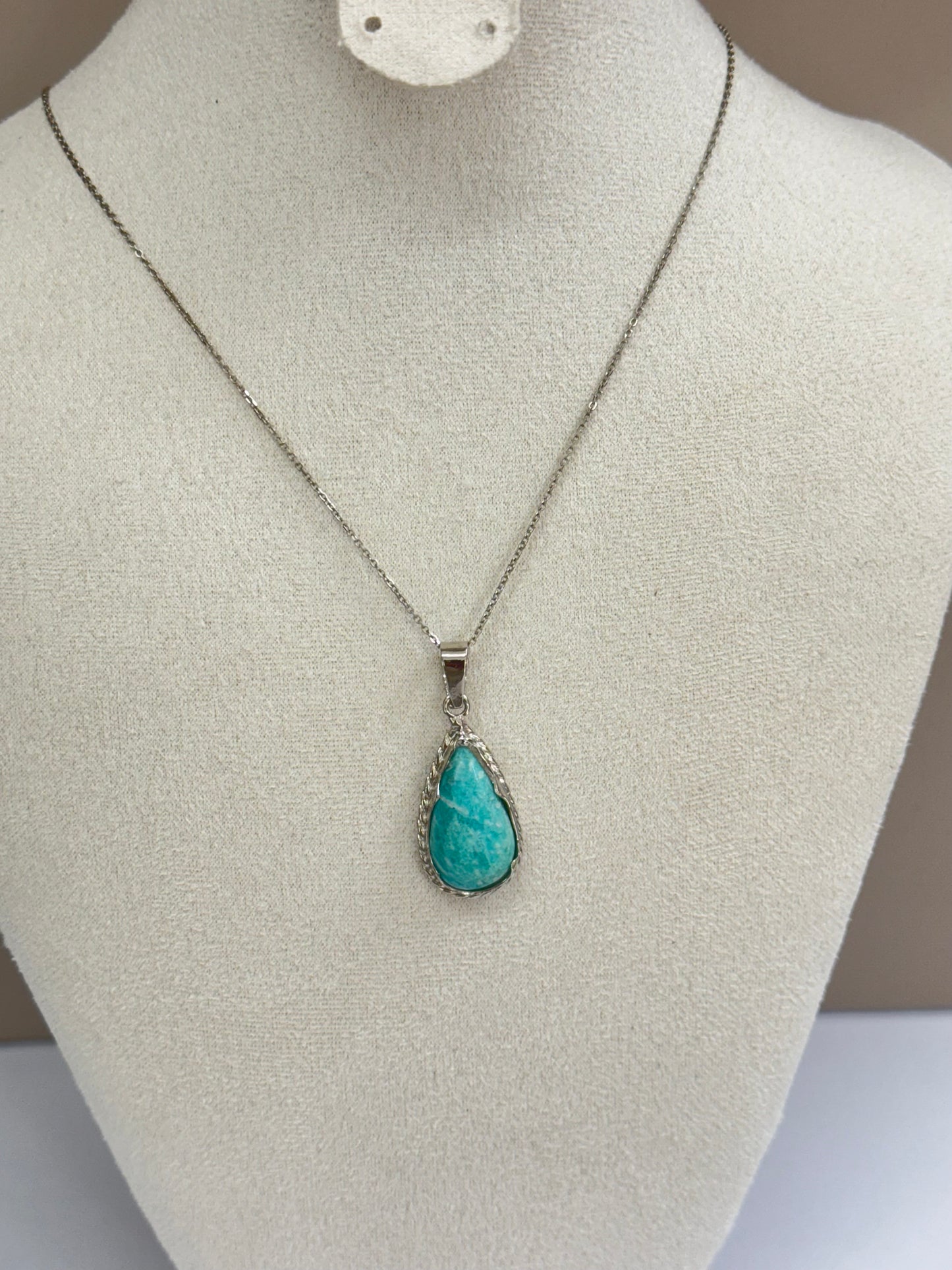 Collier Goutte d’Amazonite