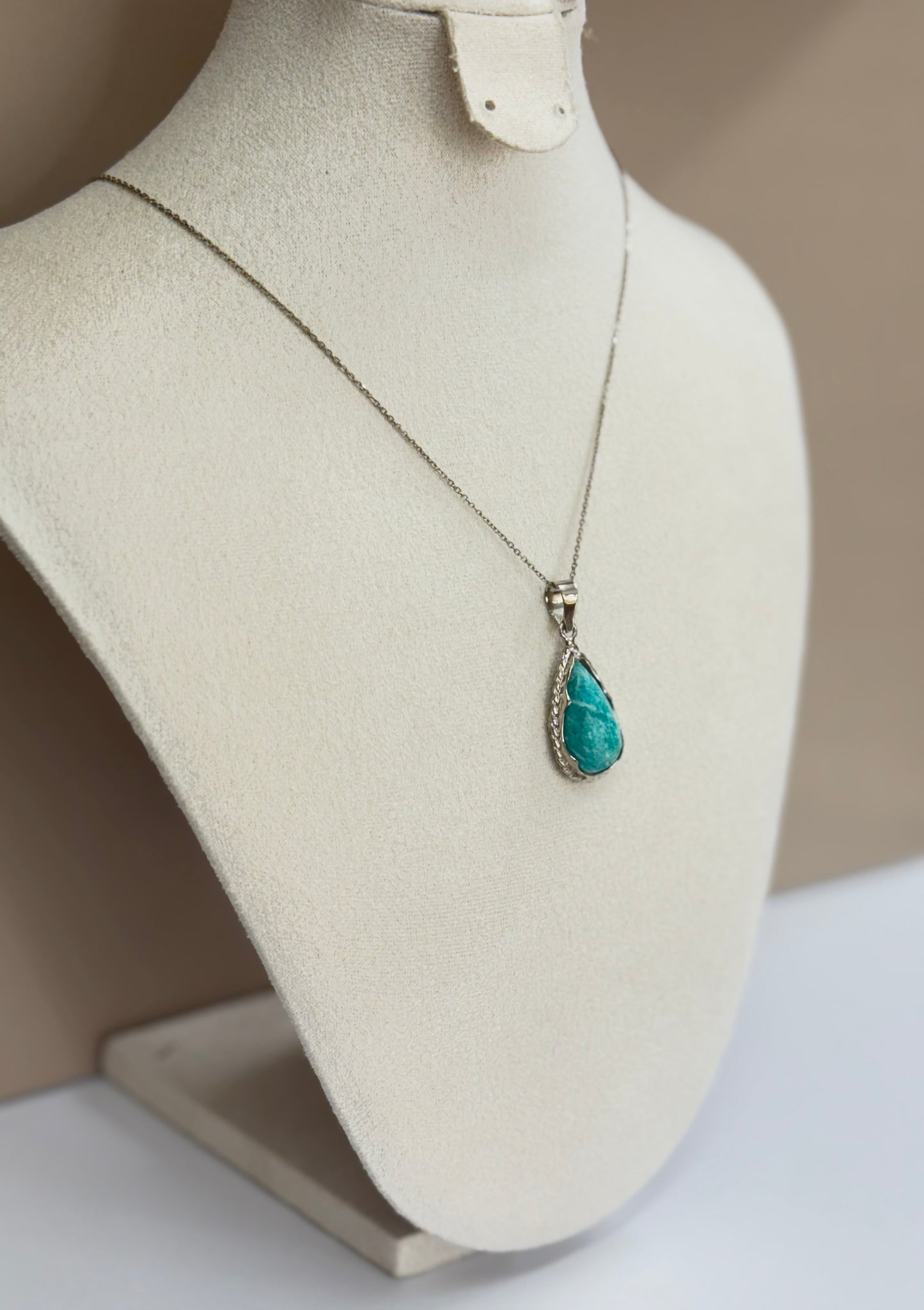 Collier Goutte d’Amazonite