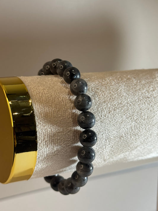 Bracelet Gardien de l’Ombre (Larvikite)