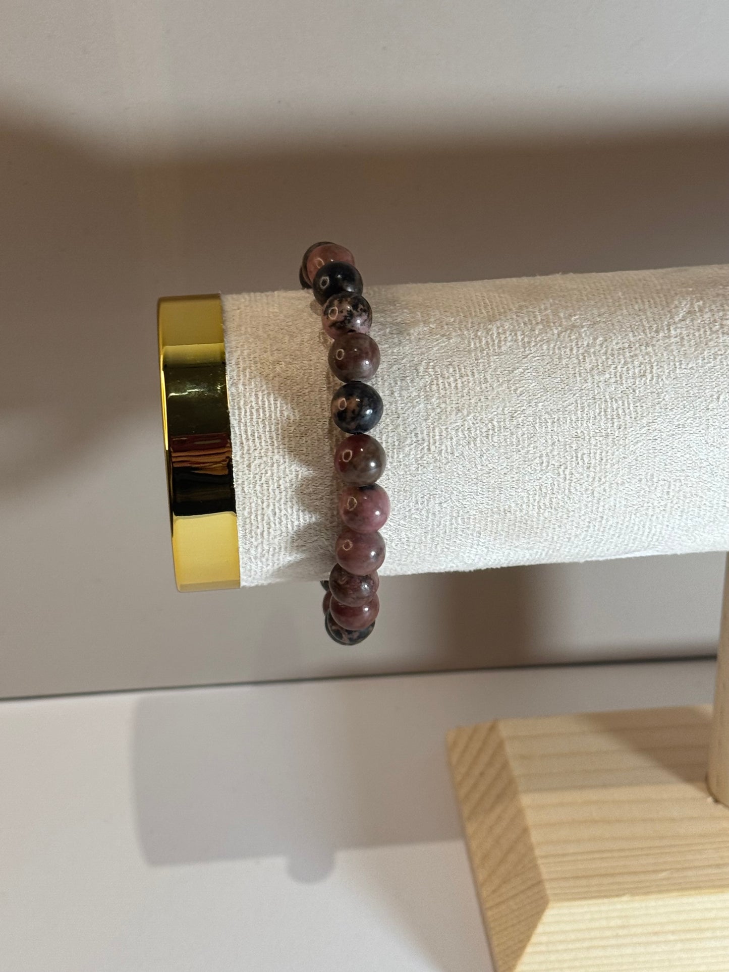 Bracelet Cœur d’Équilibre (Rhodonite)